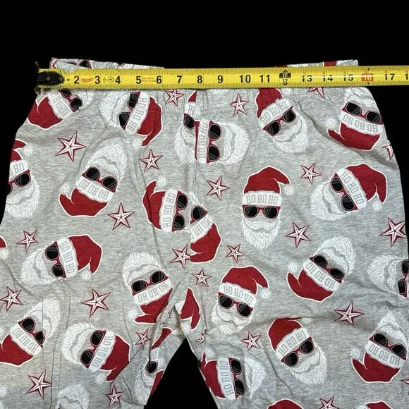 NWT Children's Place Adult Family Glow Christmas Santa Cotton Pajamas Unisex M