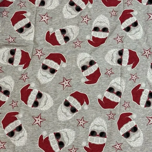 NWT Children's Place Adult Family Glow Christmas Santa Cotton Pajamas Unisex M