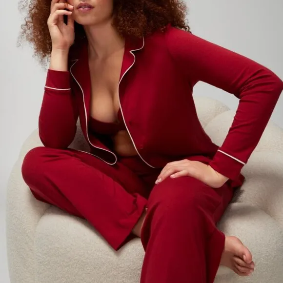 NWT Soma Embraceable Long Sleeve Pajama Set