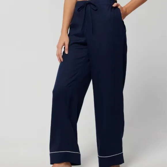 NWT Soma Woven Long Sleeve Pajama Set