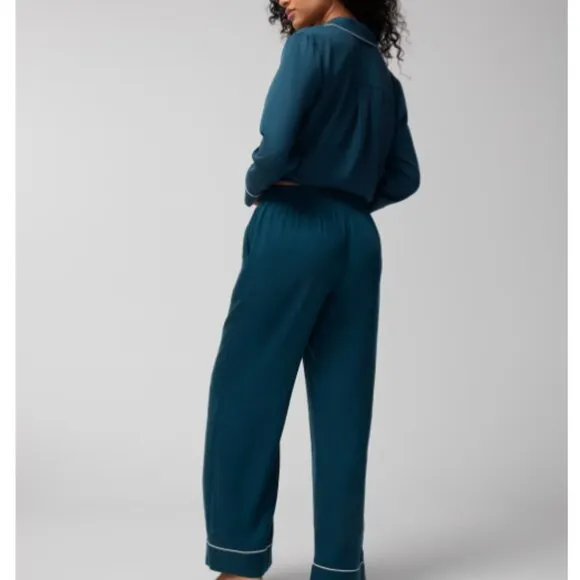 NWT Soma Woven Long Sleeve Pajama Set