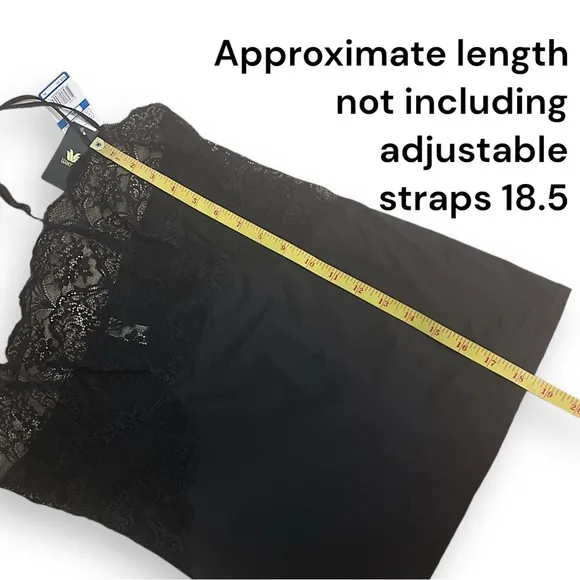 NWT Wacoal Lace Impression Camisole Size XL In Black