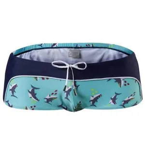 Nylon Patchwork Swim Trunks