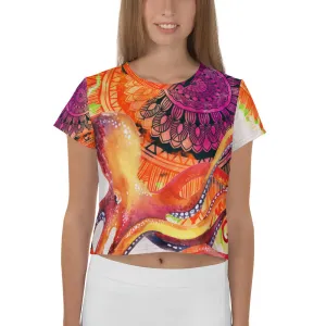 Octopus Mandala - Crop Tee