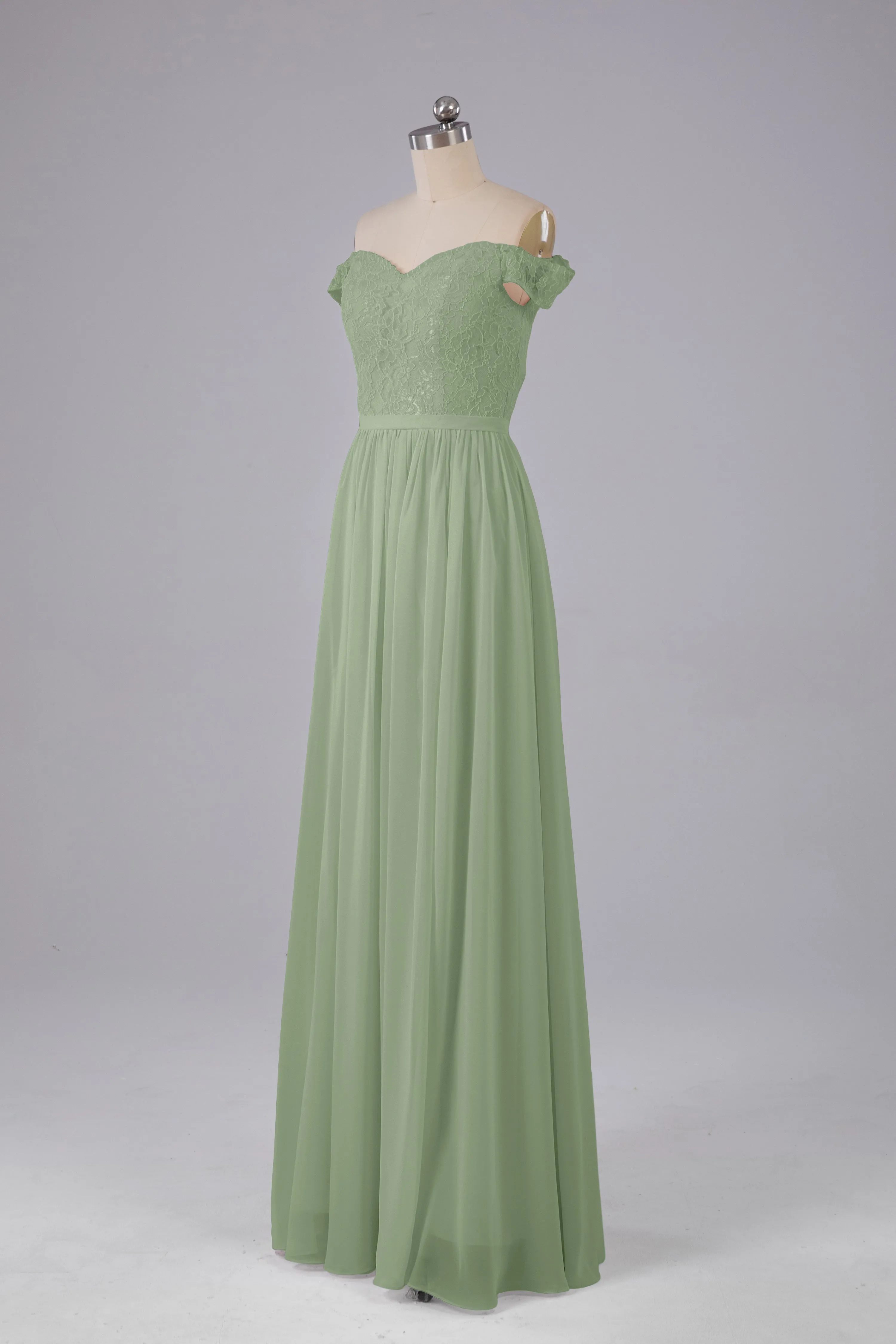 Off The Shoulder Long Bridesmaid Dresses