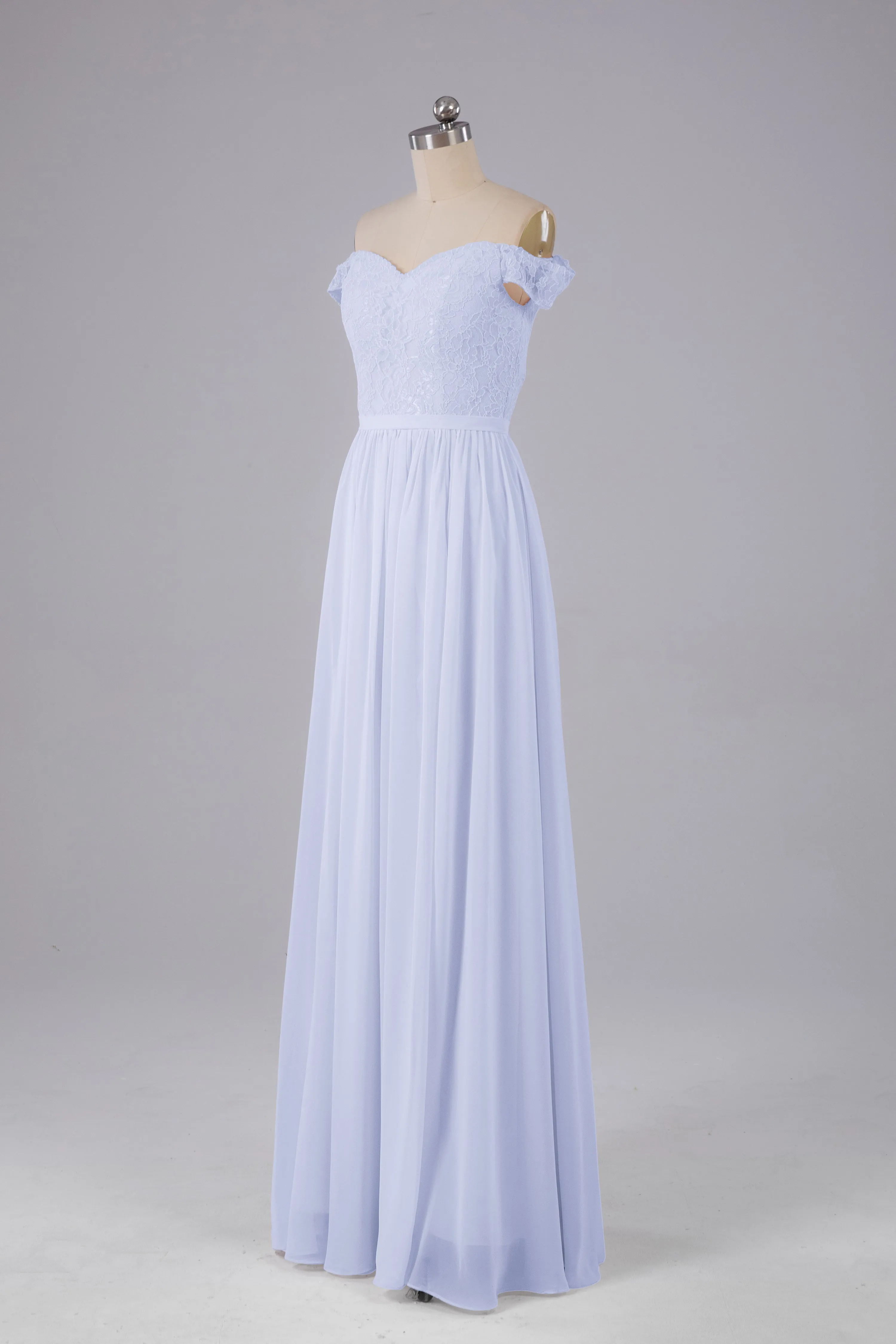 Off The Shoulder Long Bridesmaid Dresses