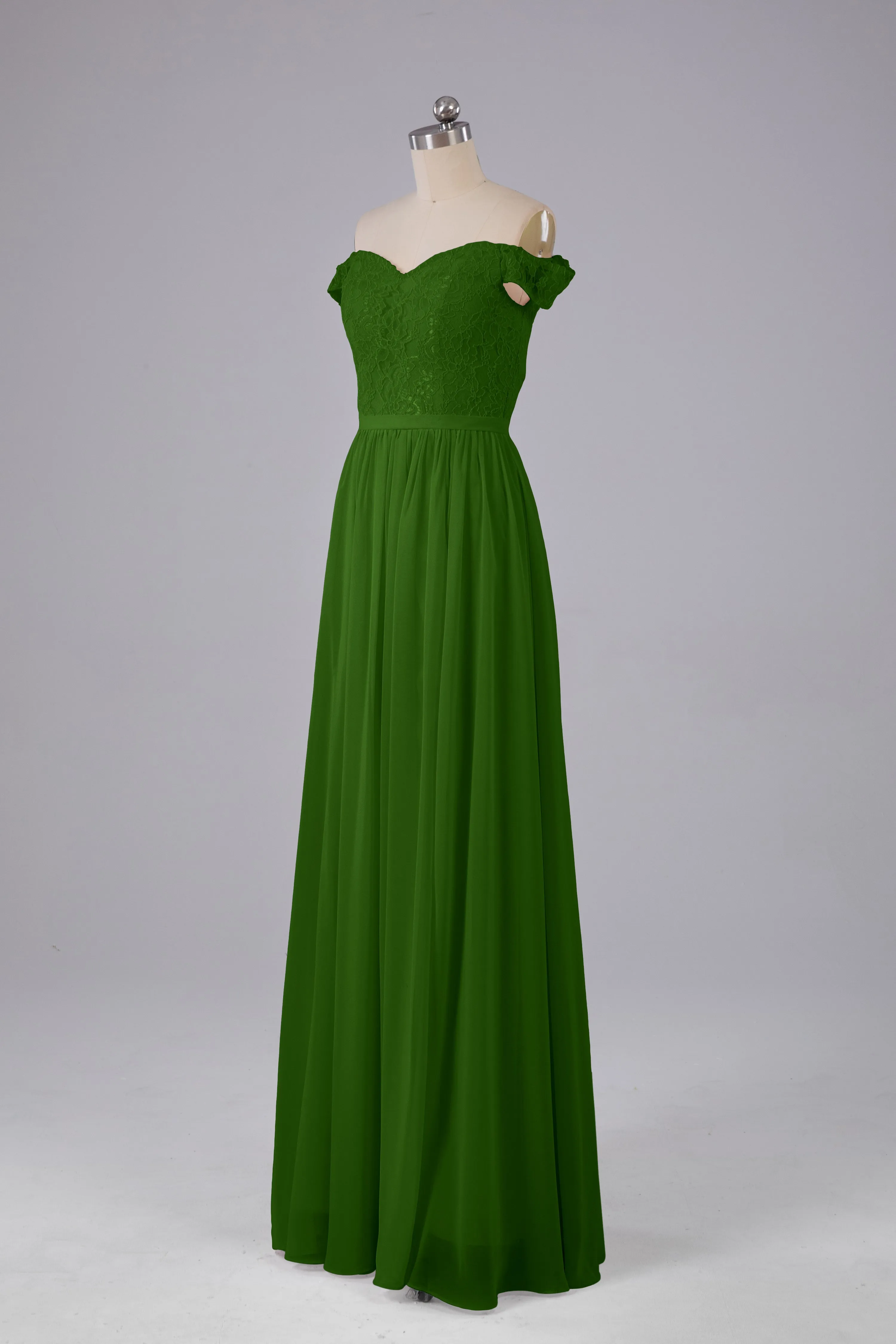Off The Shoulder Long Bridesmaid Dresses