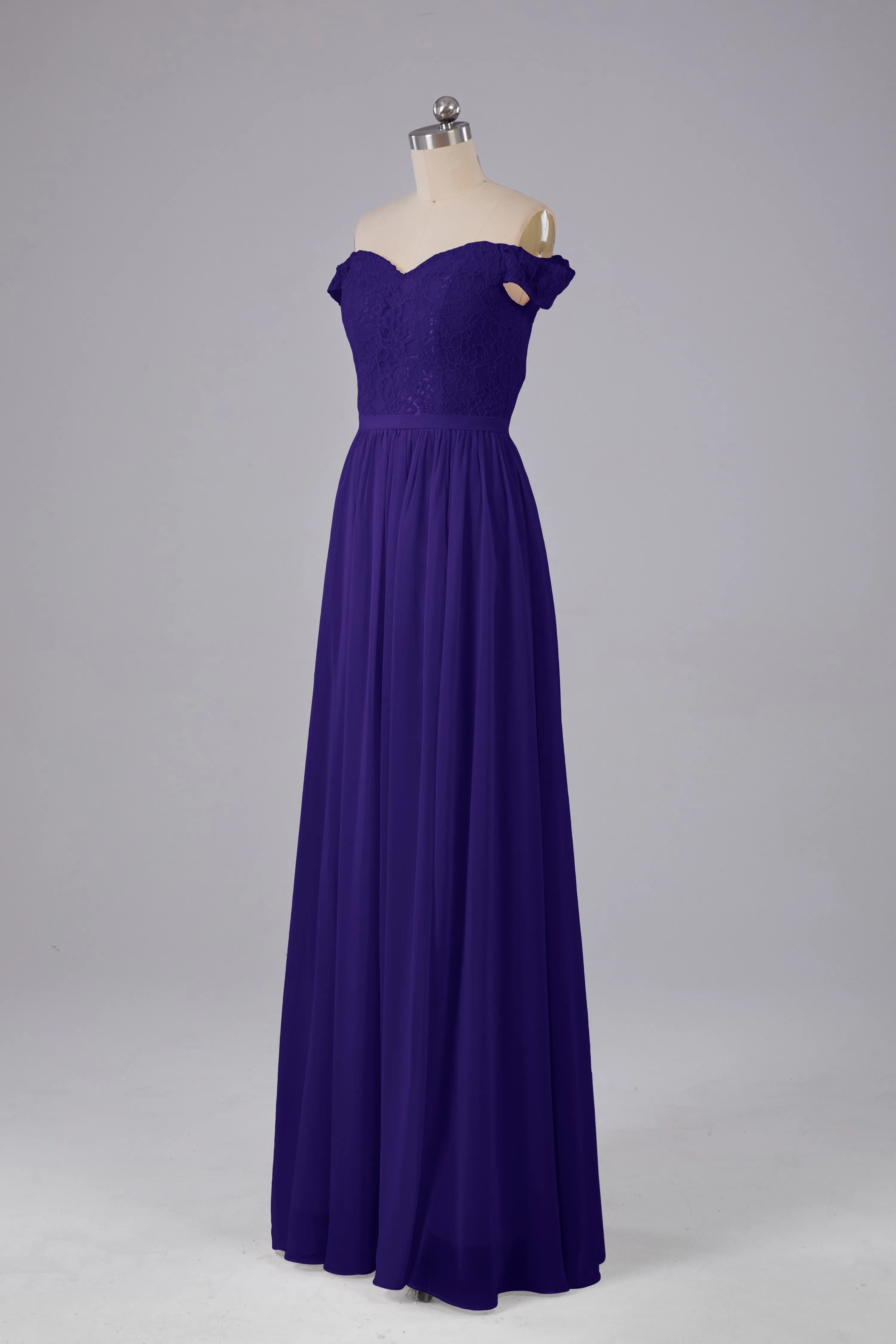 Off The Shoulder Long Bridesmaid Dresses