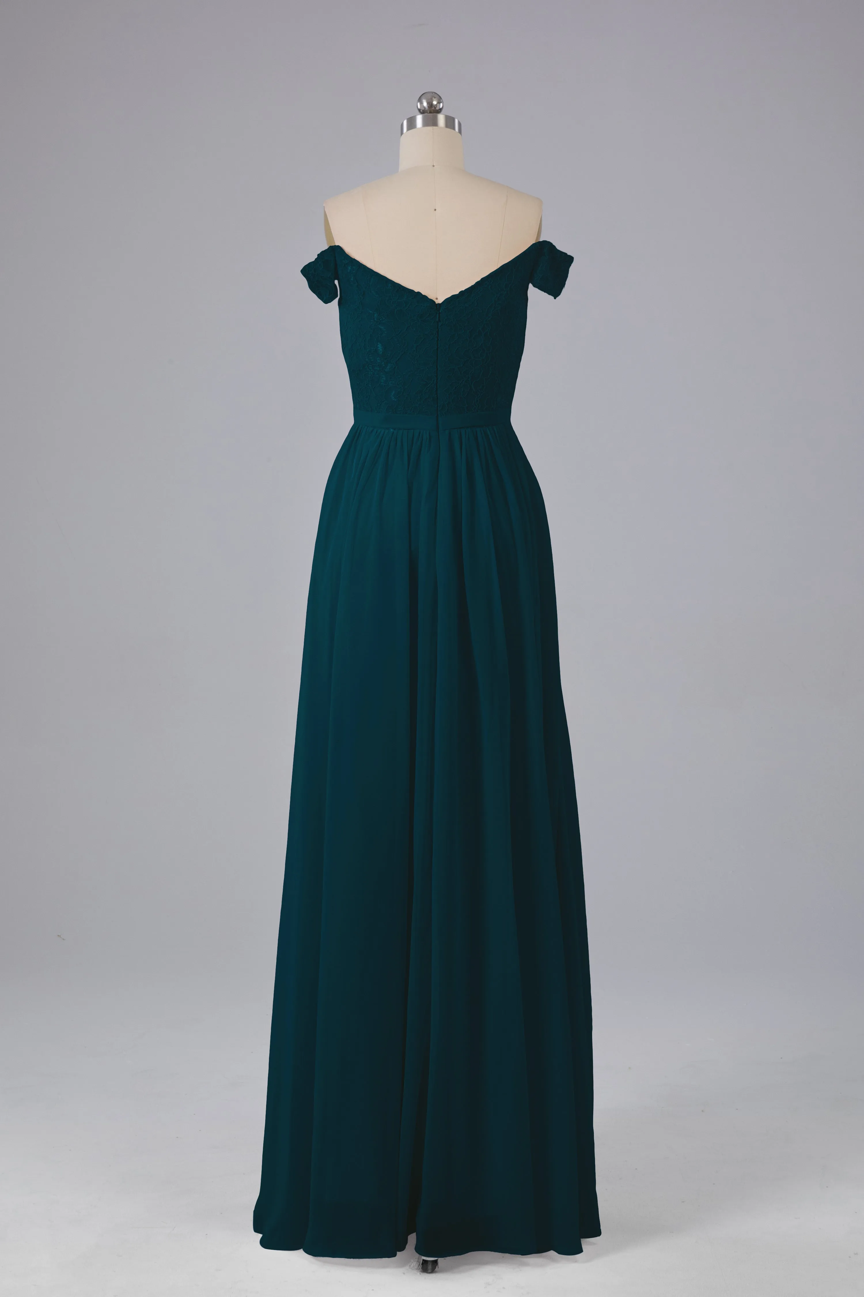 Off The Shoulder Long Bridesmaid Dresses