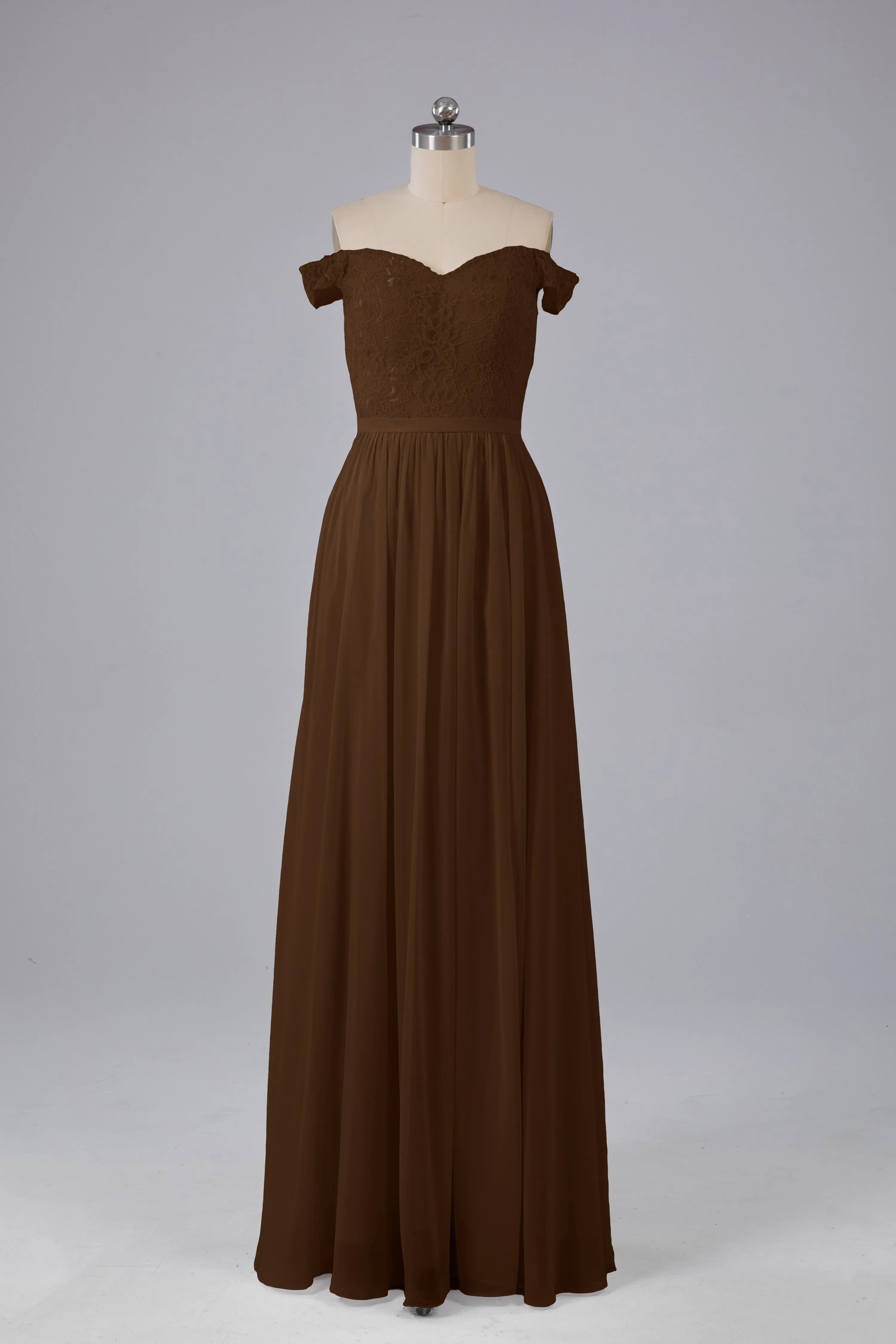 Off The Shoulder Long Bridesmaid Dresses