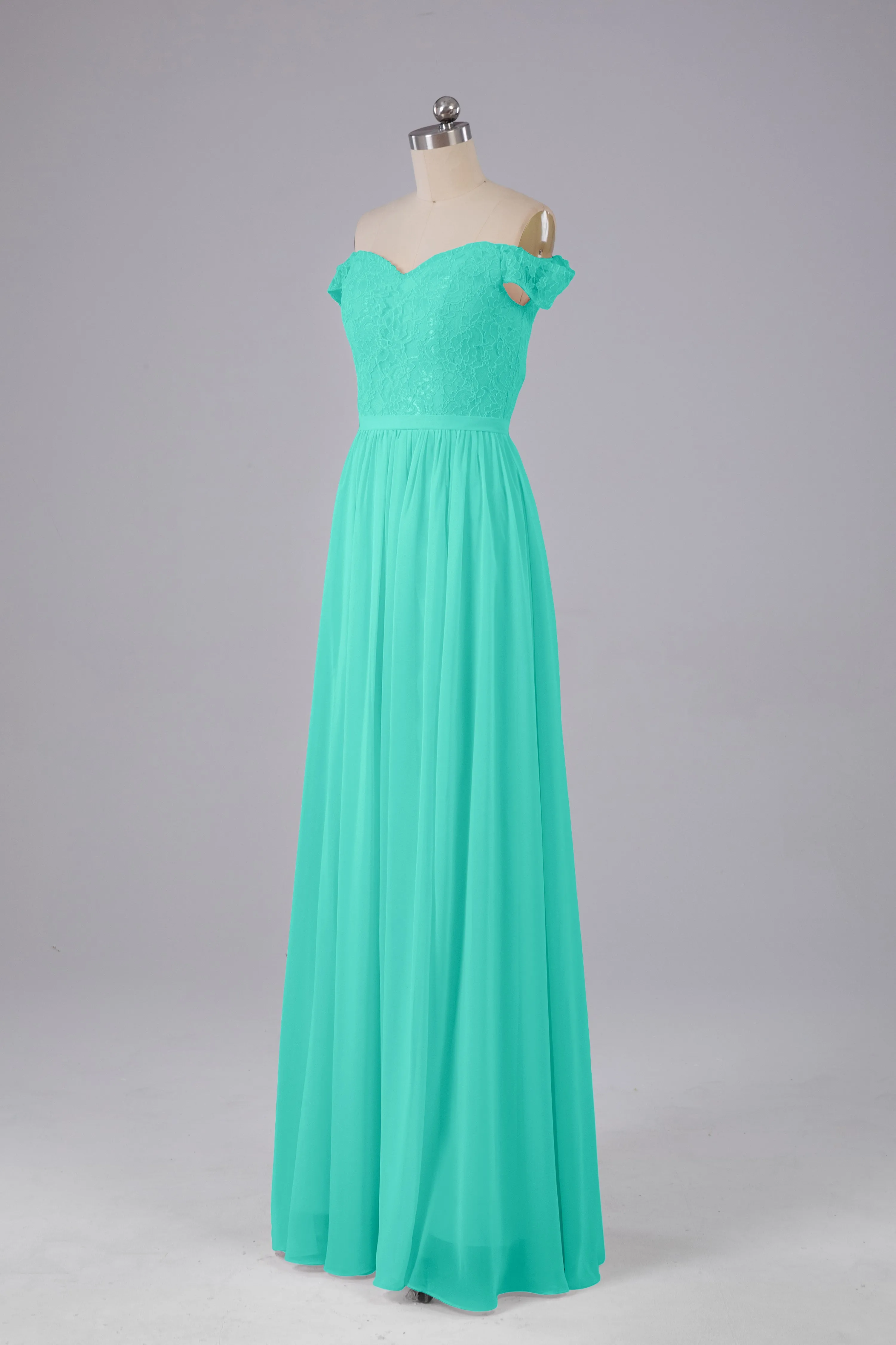 Off The Shoulder Long Bridesmaid Dresses