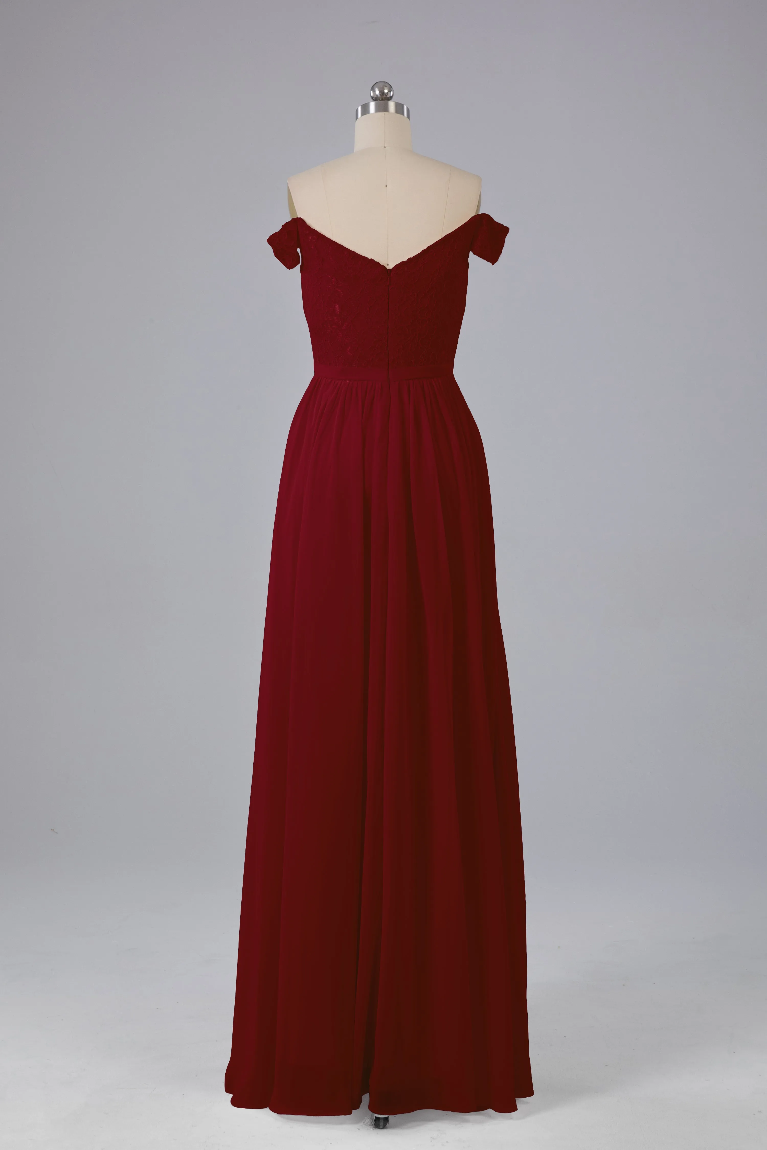 Off The Shoulder Long Bridesmaid Dresses