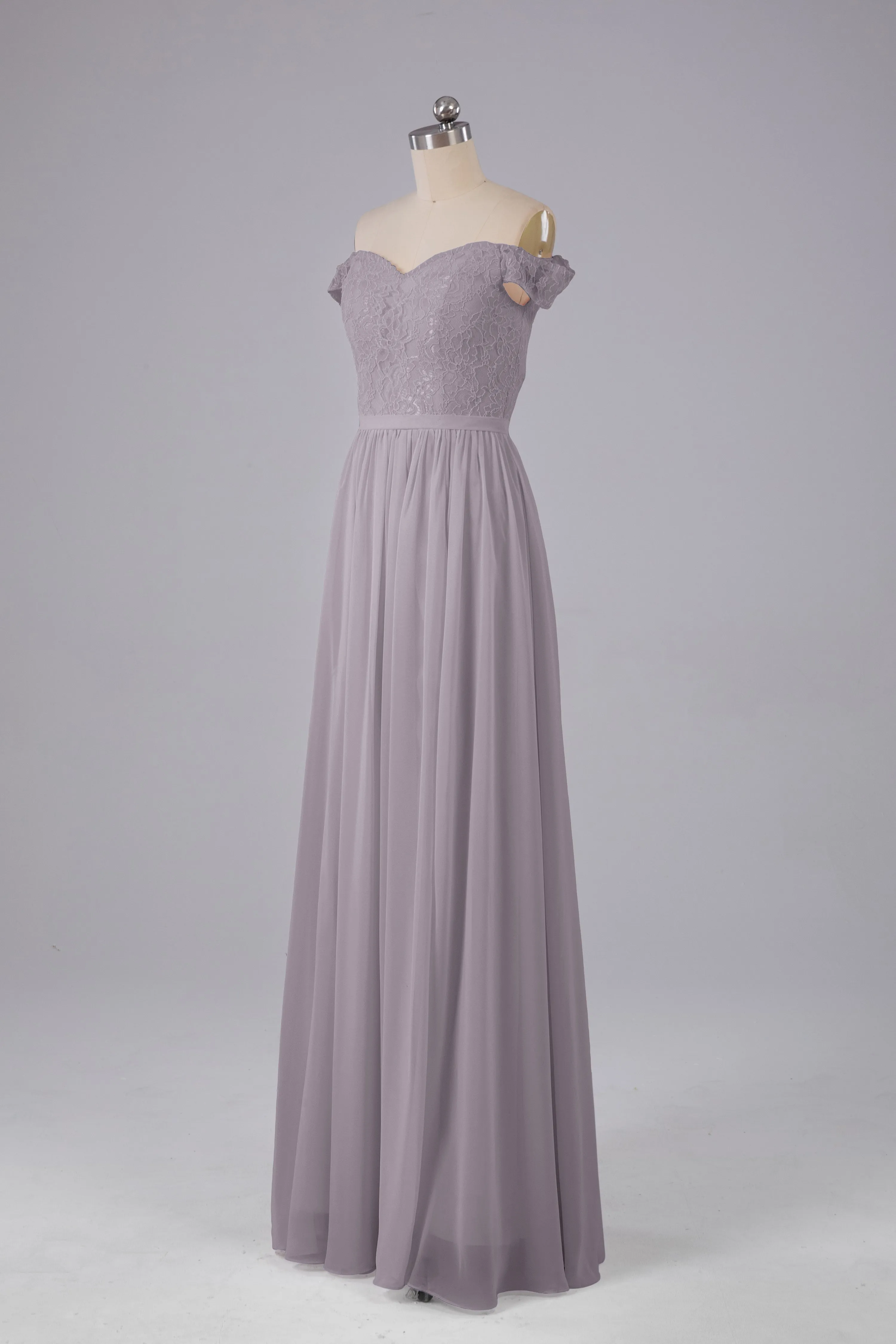 Off The Shoulder Long Bridesmaid Dresses