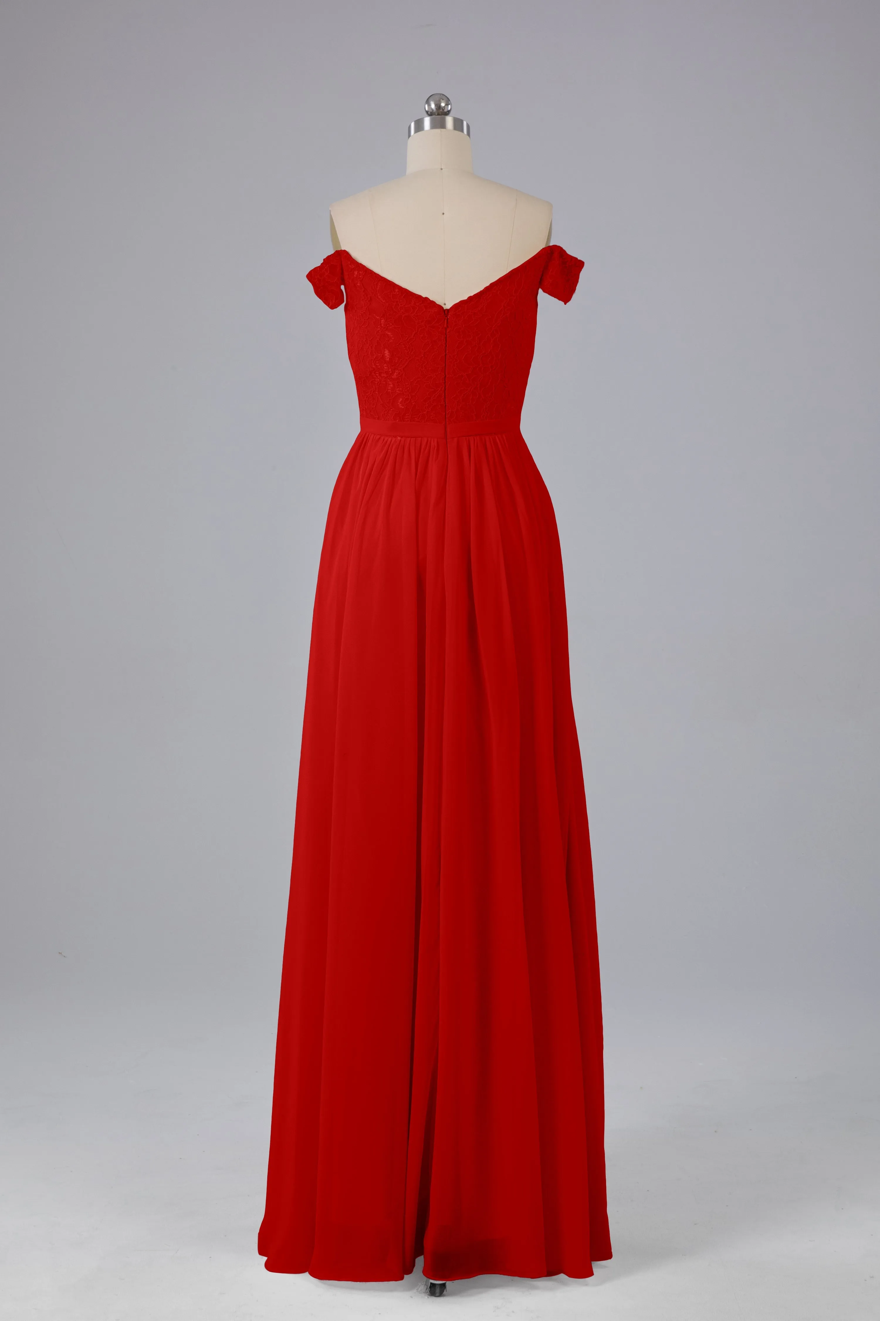Off The Shoulder Long Bridesmaid Dresses
