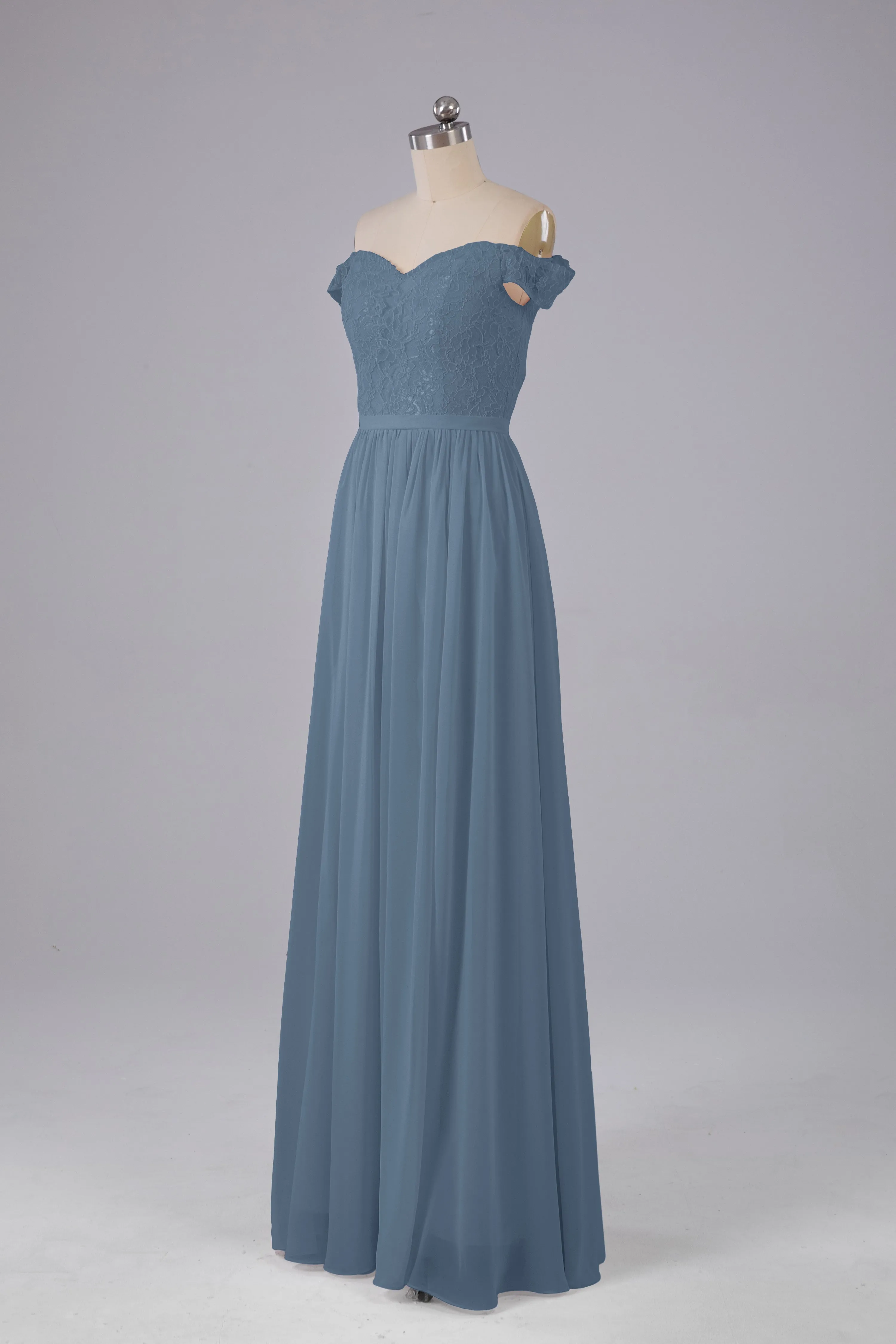 Off The Shoulder Long Bridesmaid Dresses