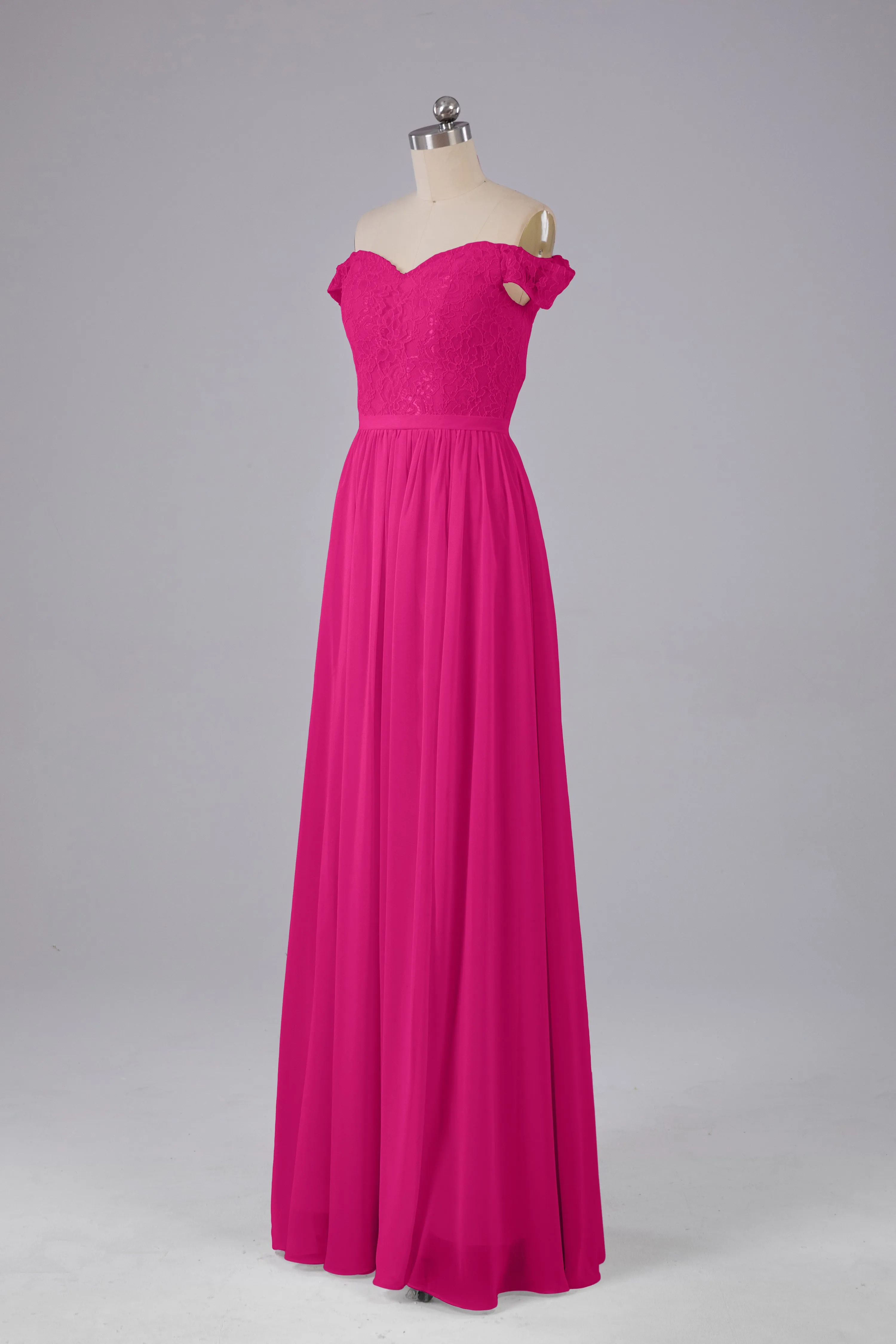 Off The Shoulder Long Bridesmaid Dresses