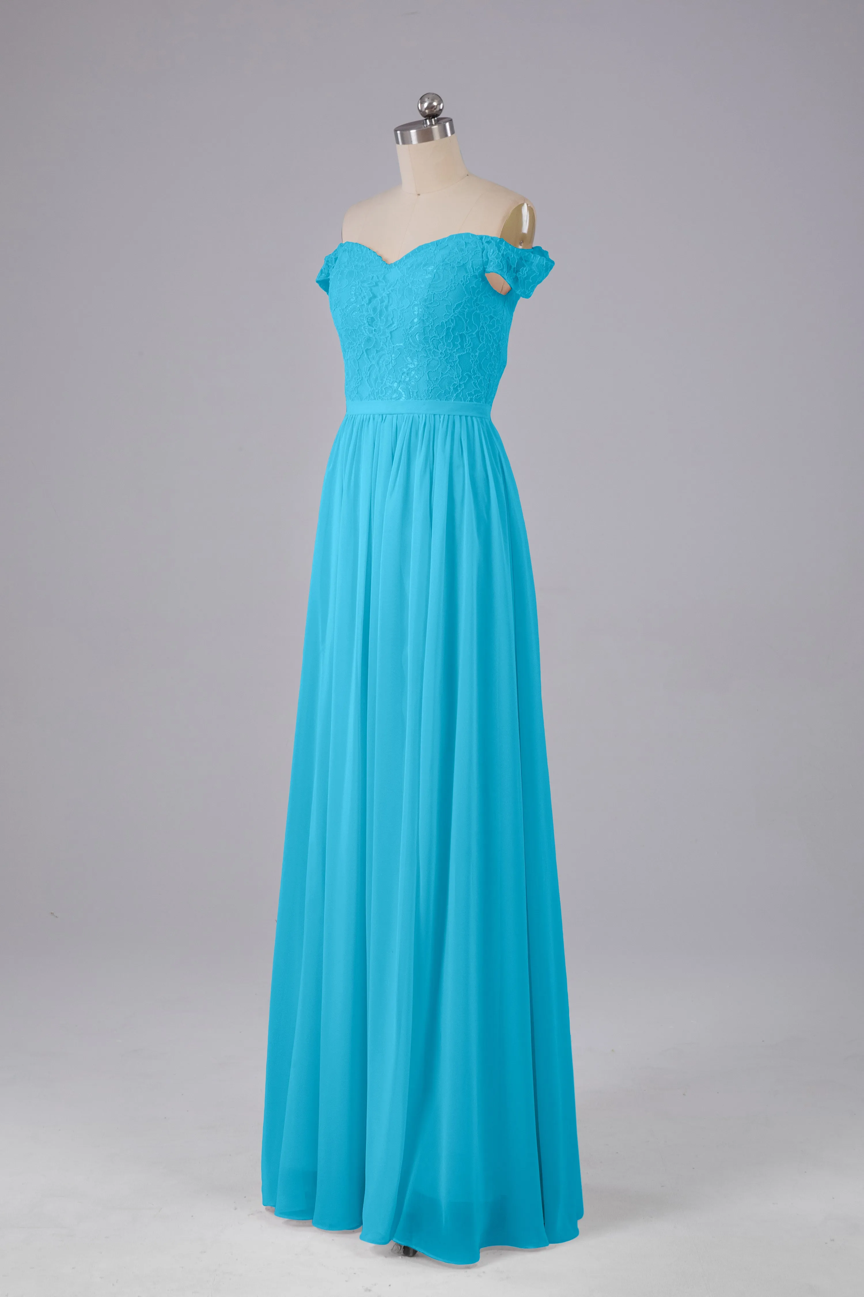 Off The Shoulder Long Bridesmaid Dresses