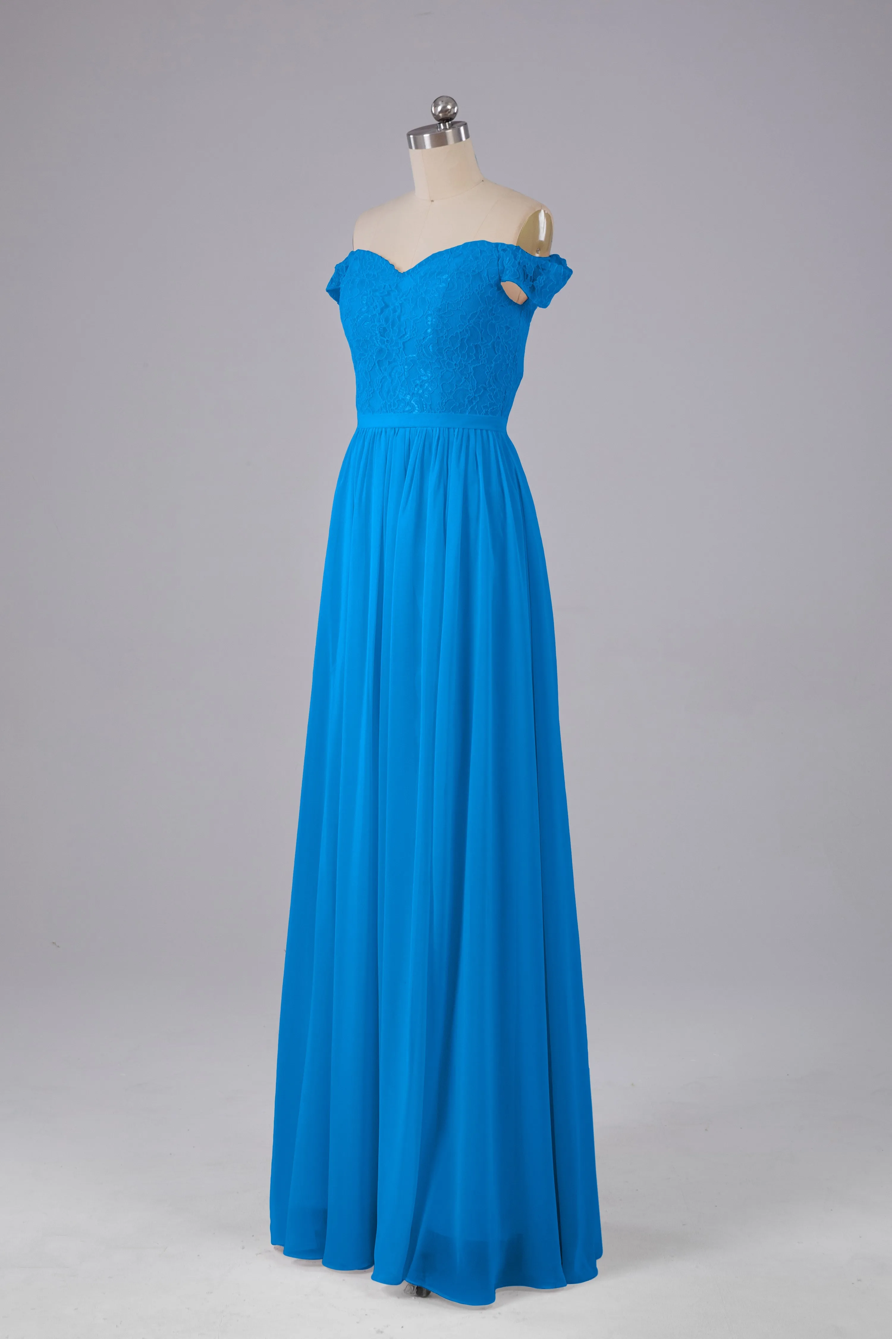 Off The Shoulder Long Bridesmaid Dresses