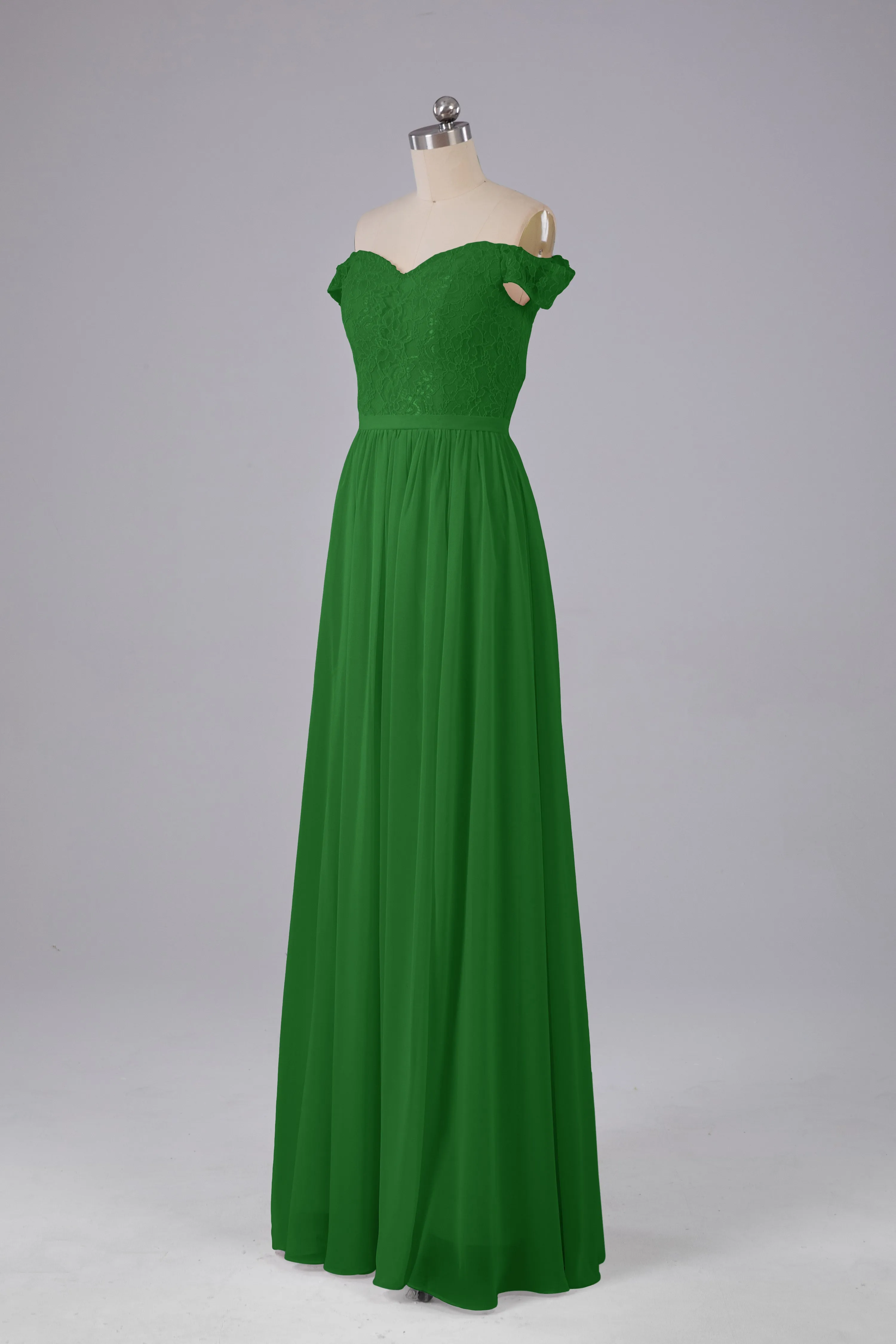 Off The Shoulder Long Bridesmaid Dresses