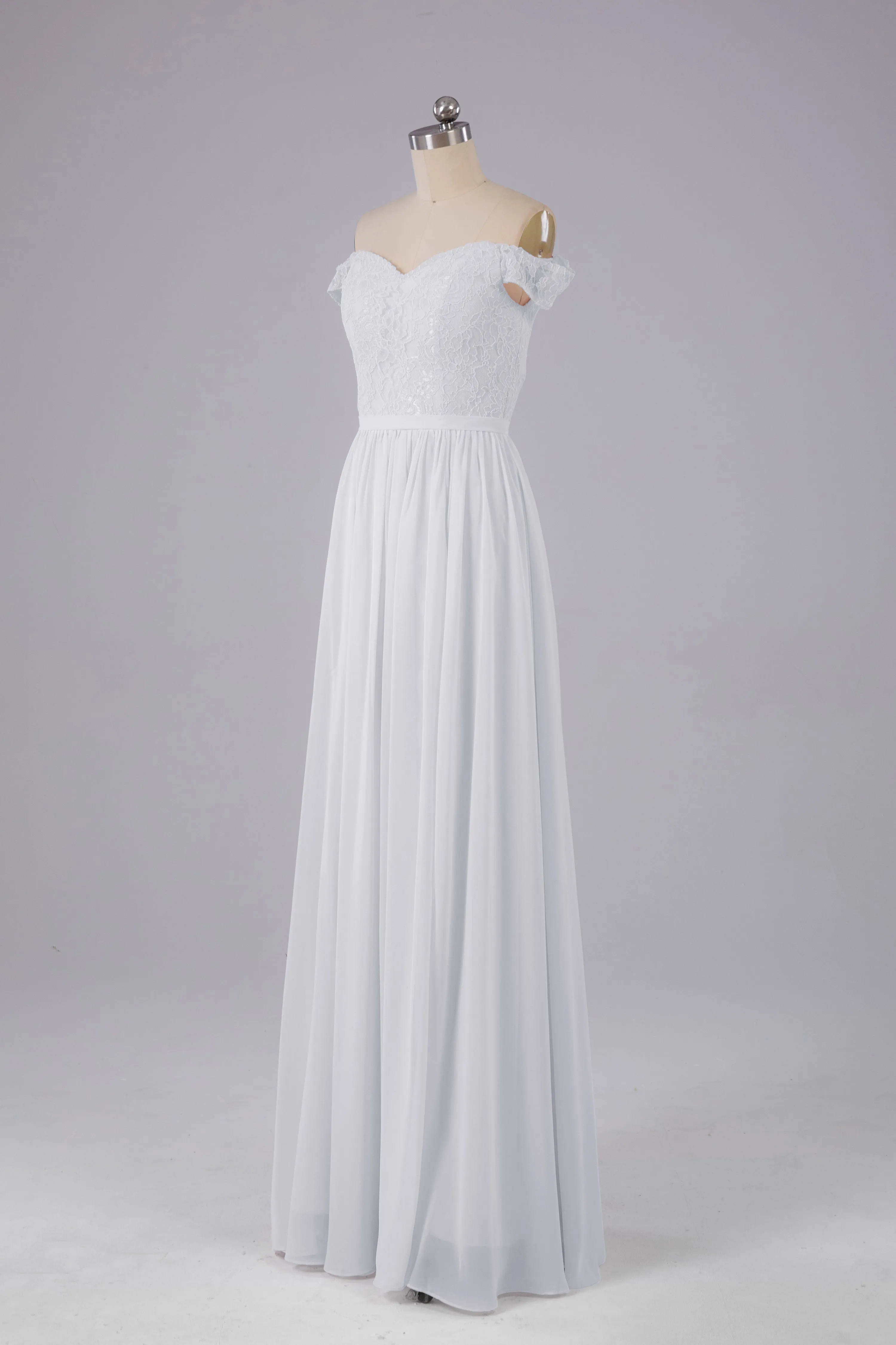 Off The Shoulder Long Bridesmaid Dresses