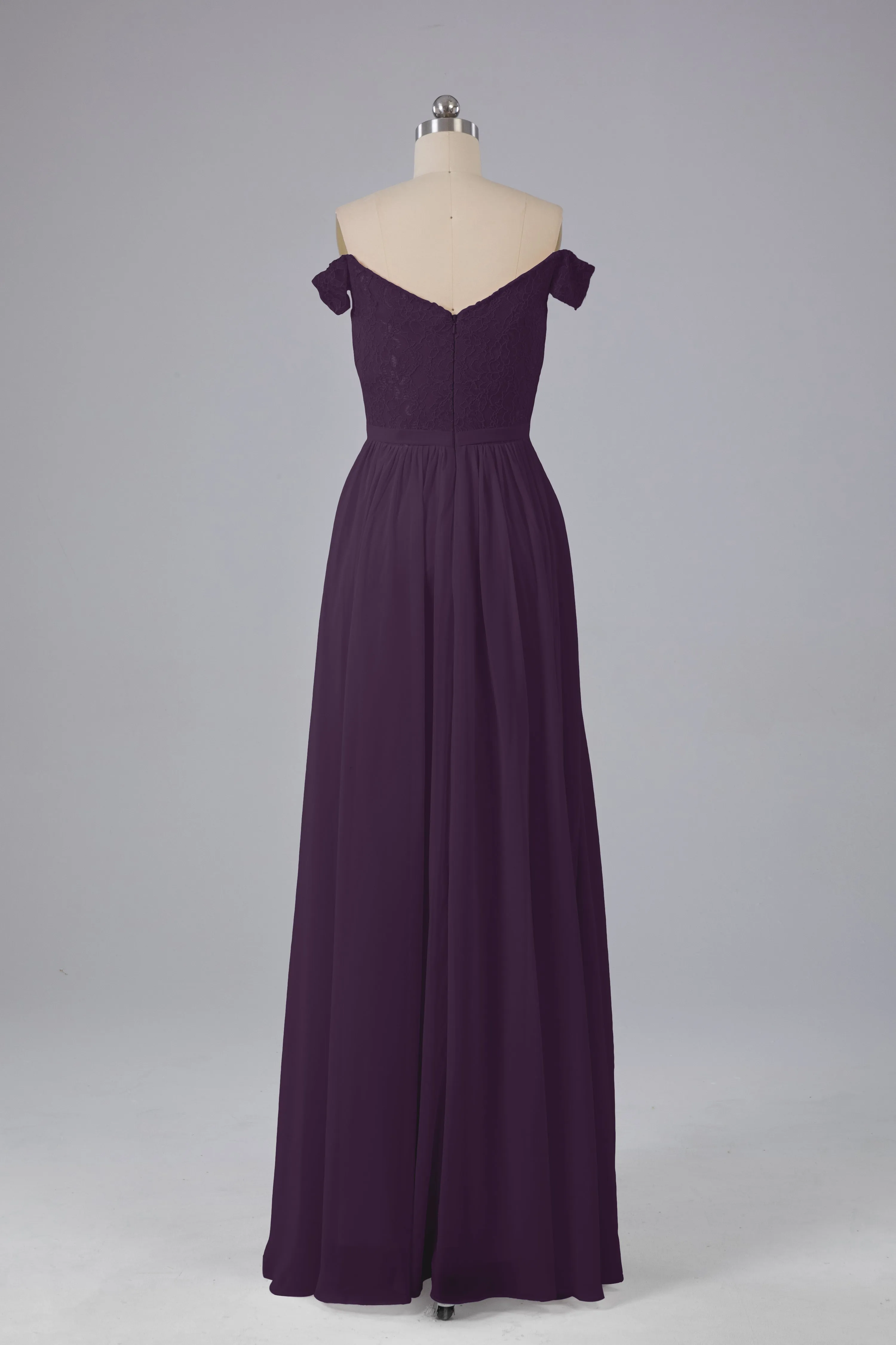Off The Shoulder Long Bridesmaid Dresses