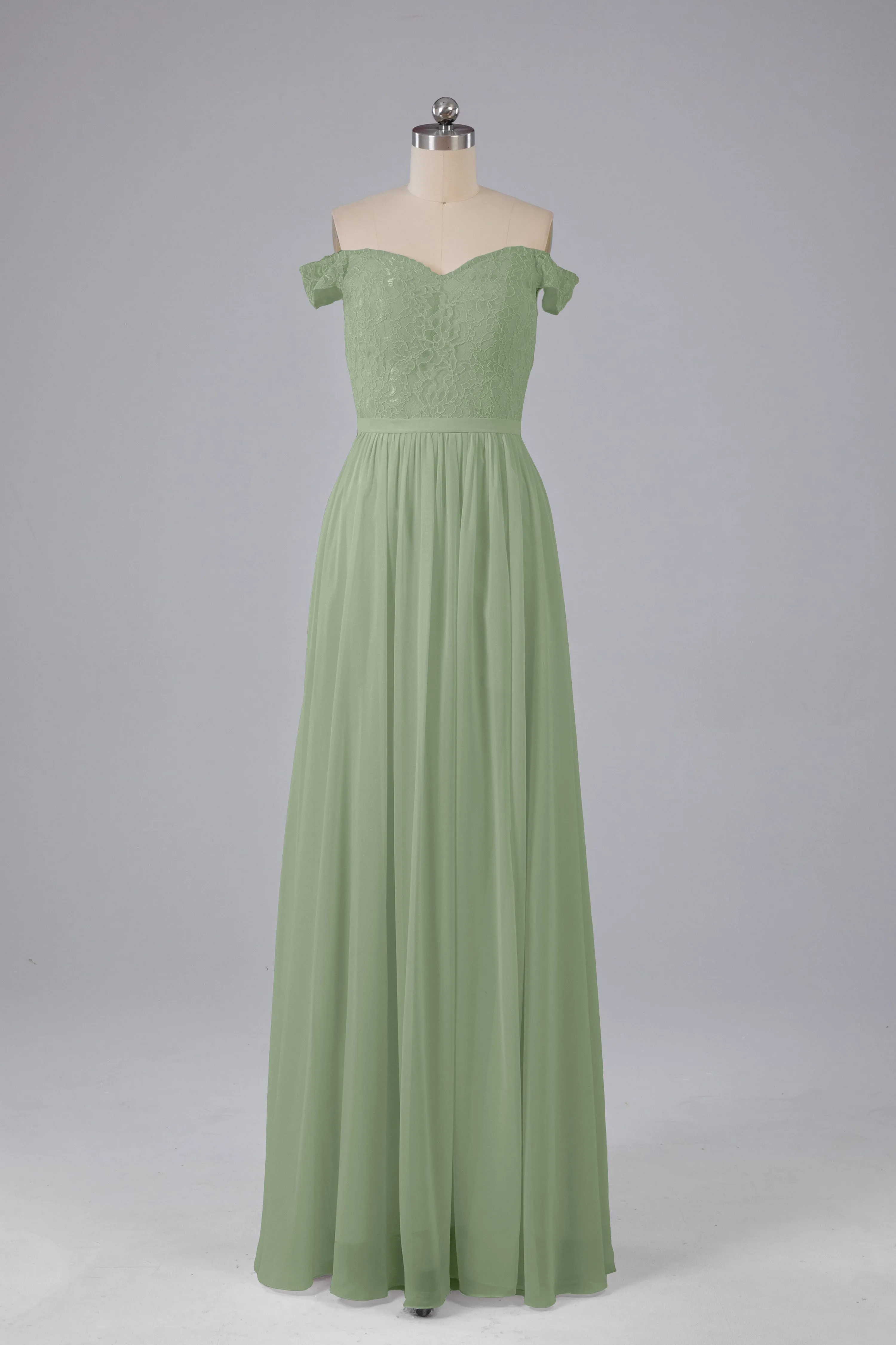 Off The Shoulder Long Bridesmaid Dresses