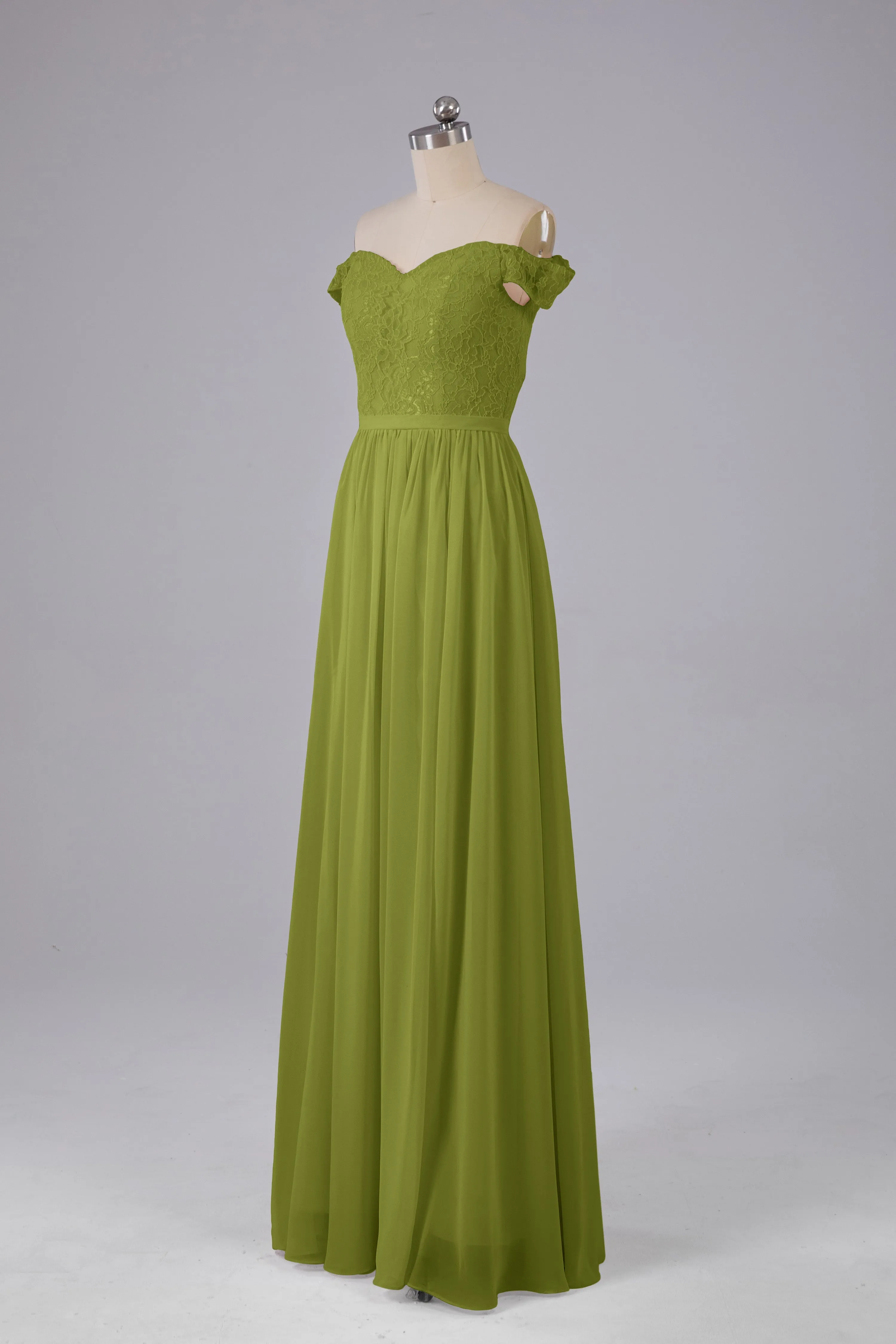 Off The Shoulder Long Bridesmaid Dresses