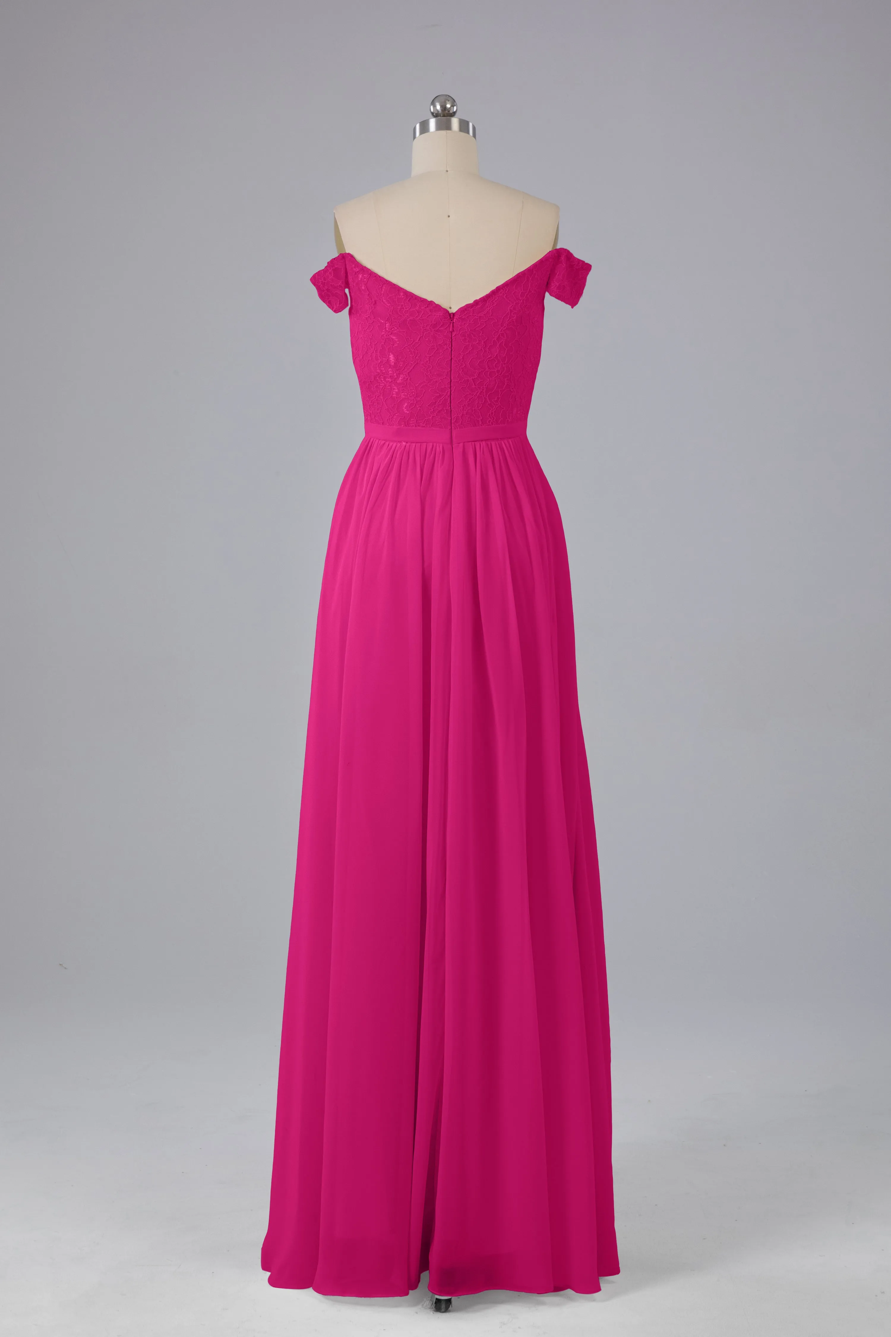 Off The Shoulder Long Bridesmaid Dresses