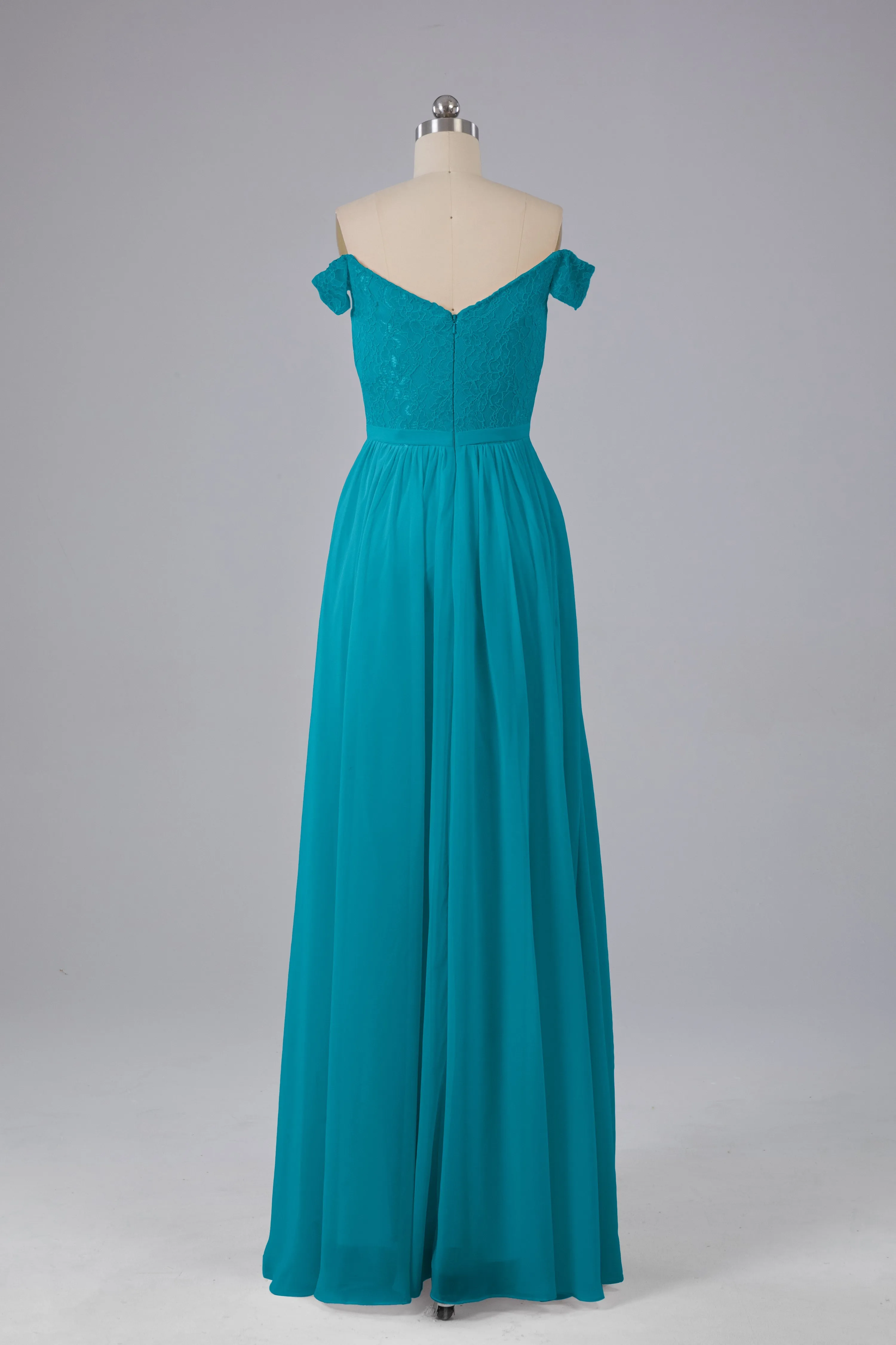 Off The Shoulder Long Bridesmaid Dresses