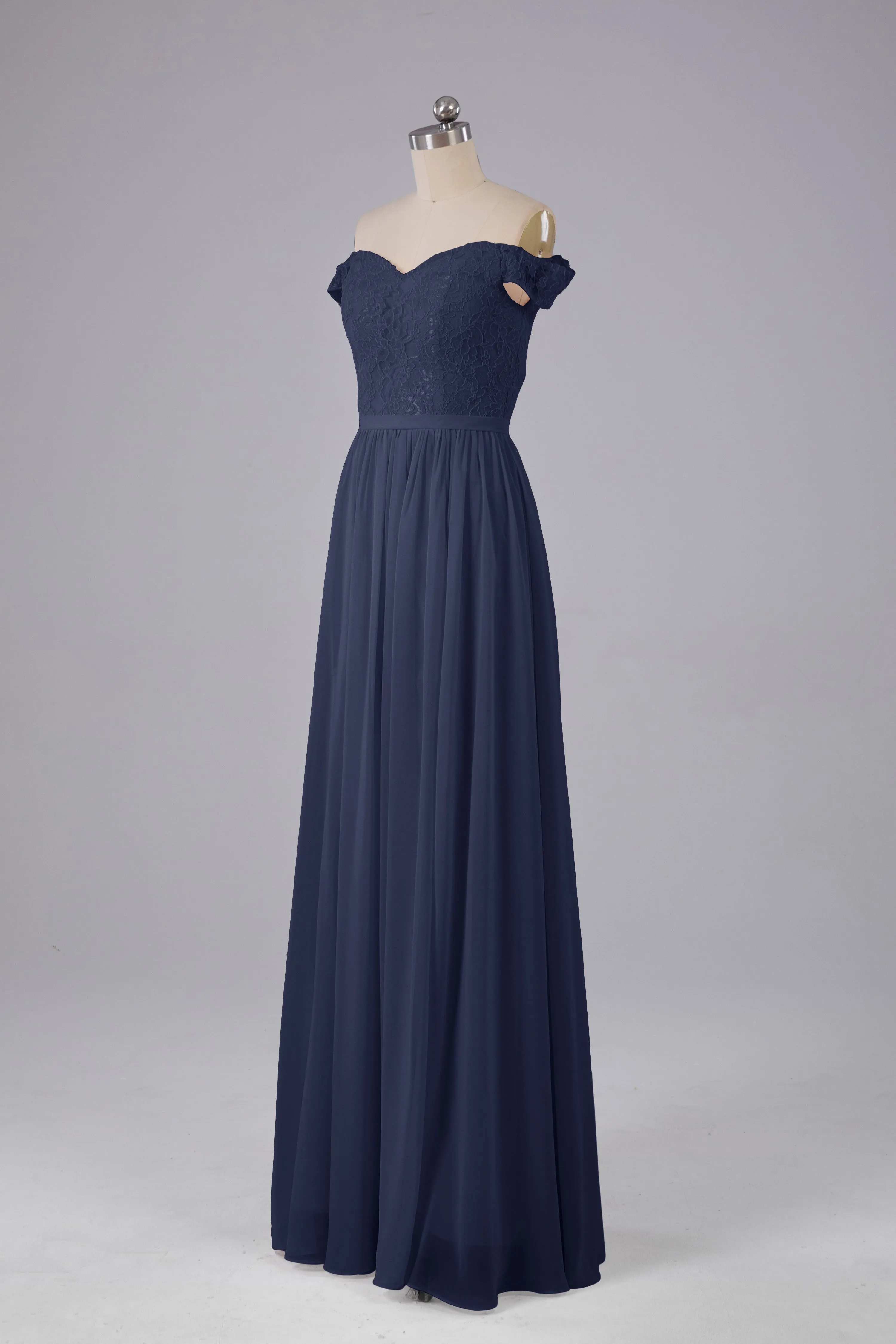 Off The Shoulder Long Bridesmaid Dresses