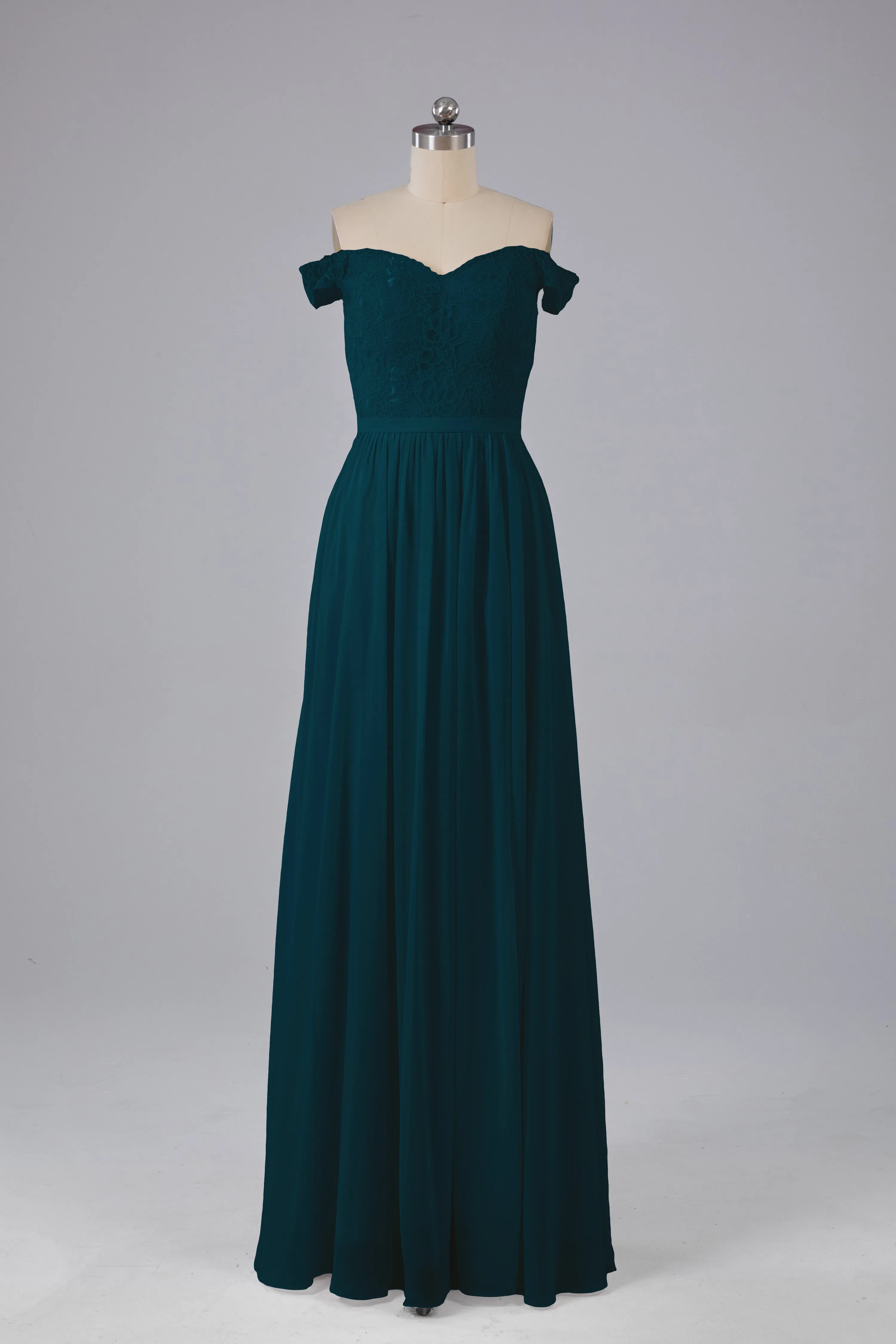 Off The Shoulder Long Bridesmaid Dresses