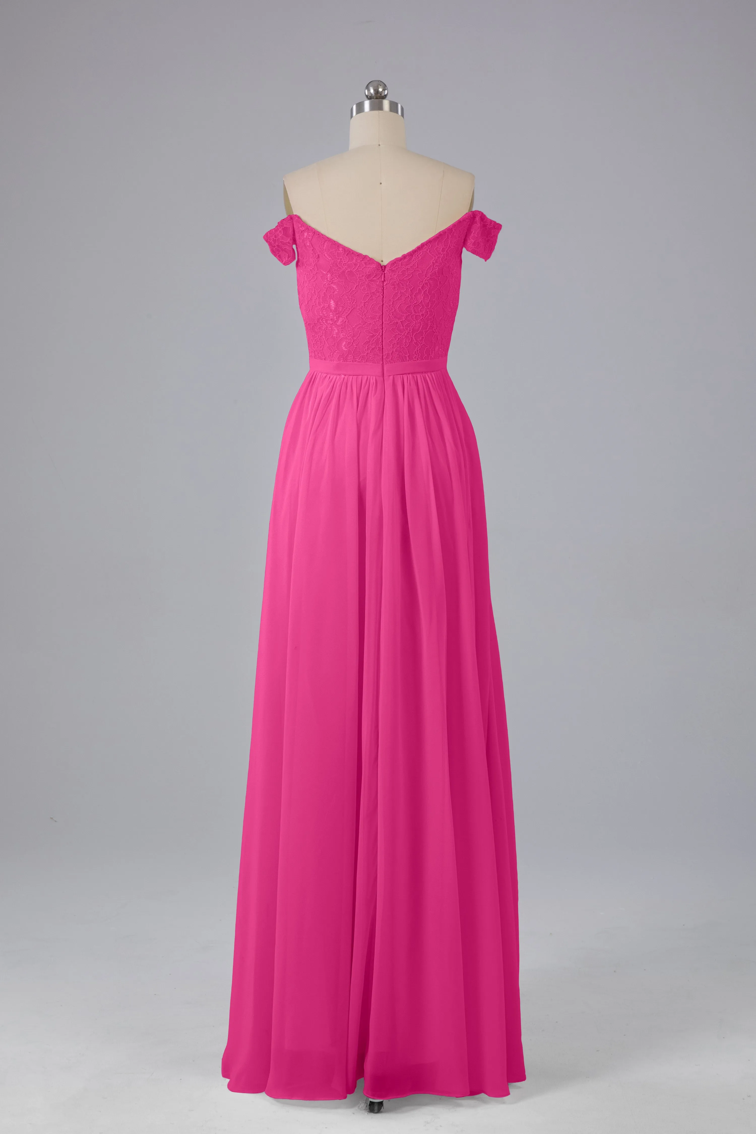 Off The Shoulder Long Bridesmaid Dresses