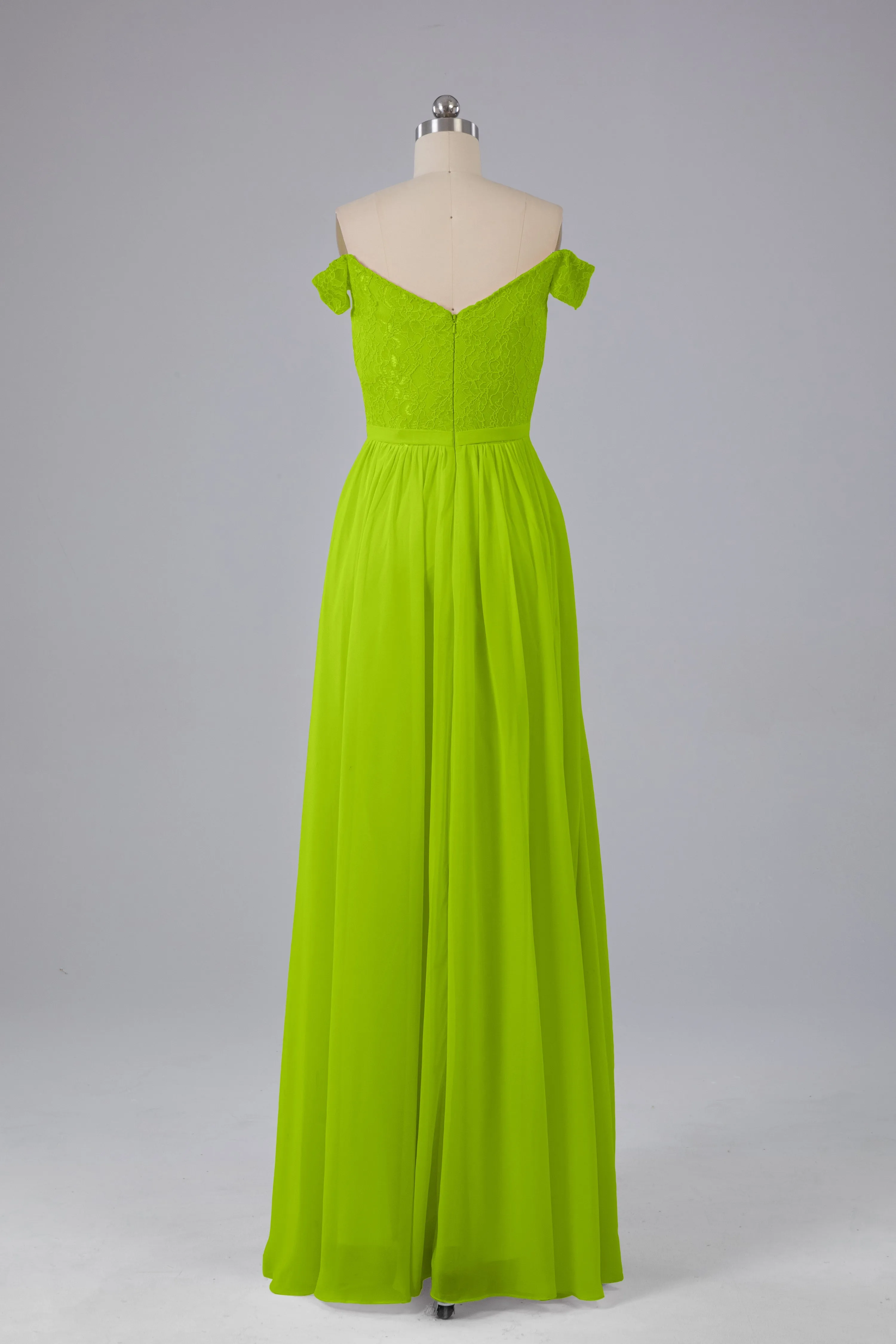 Off The Shoulder Long Bridesmaid Dresses