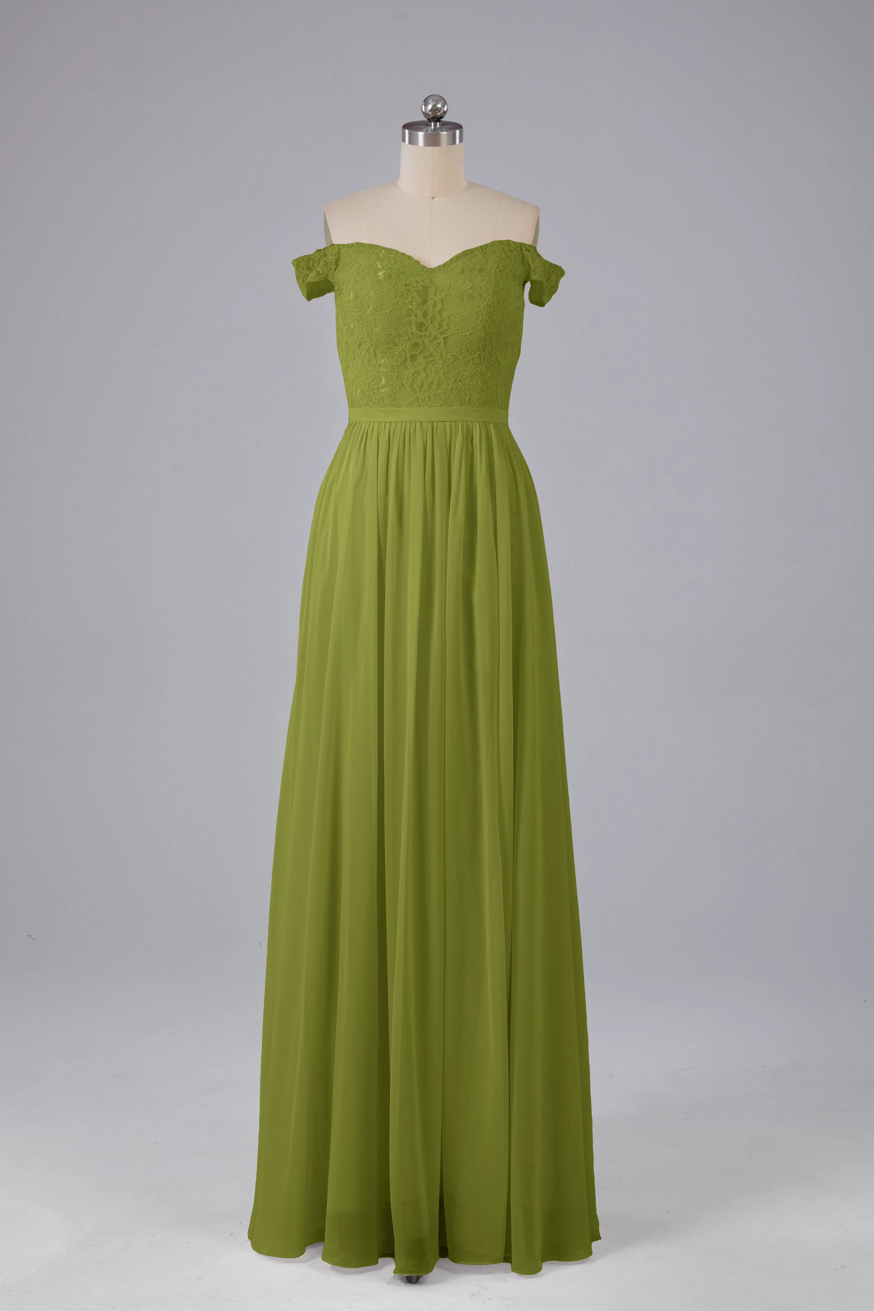 Off The Shoulder Long Bridesmaid Dresses