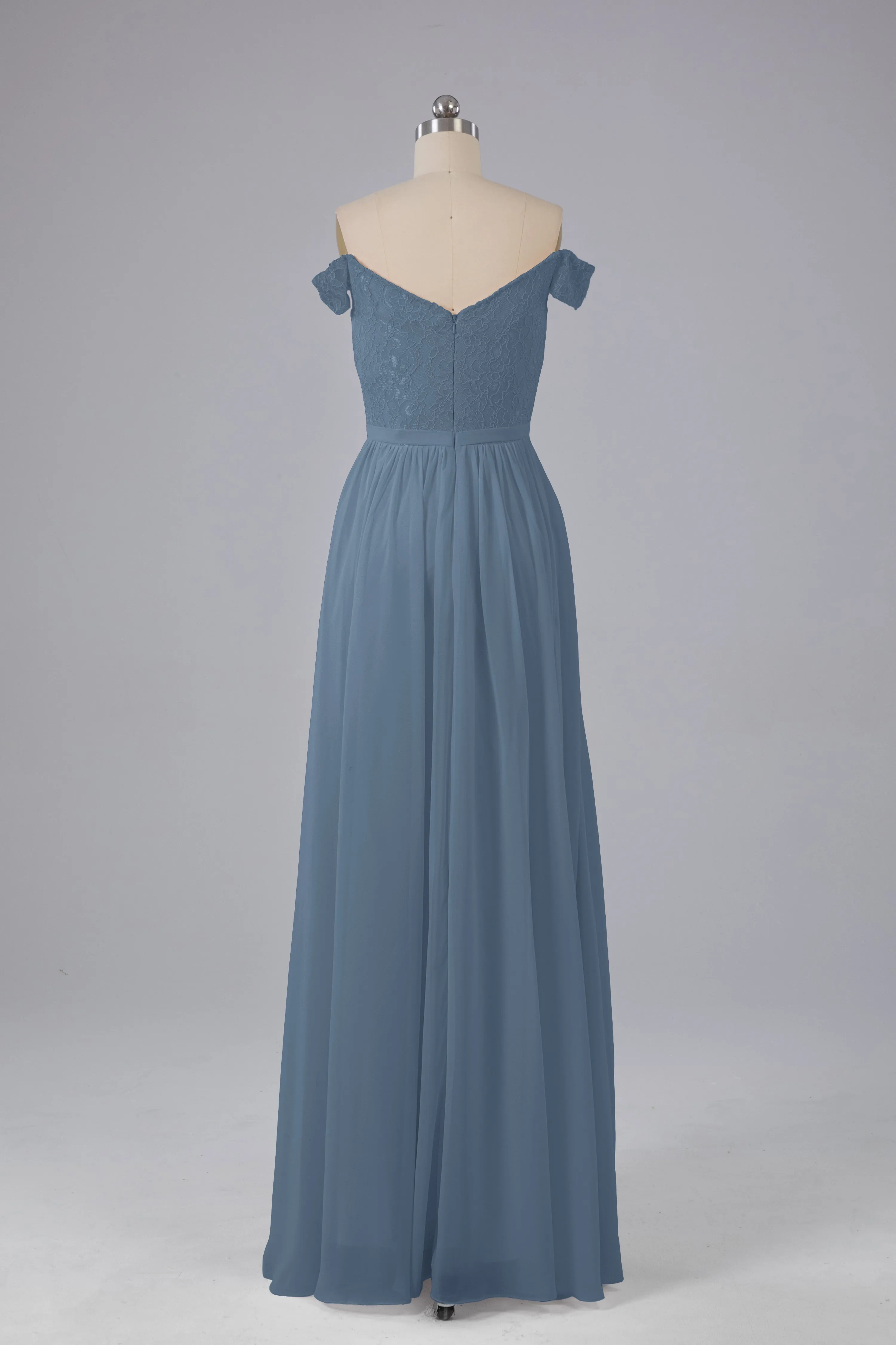 Off The Shoulder Long Bridesmaid Dresses