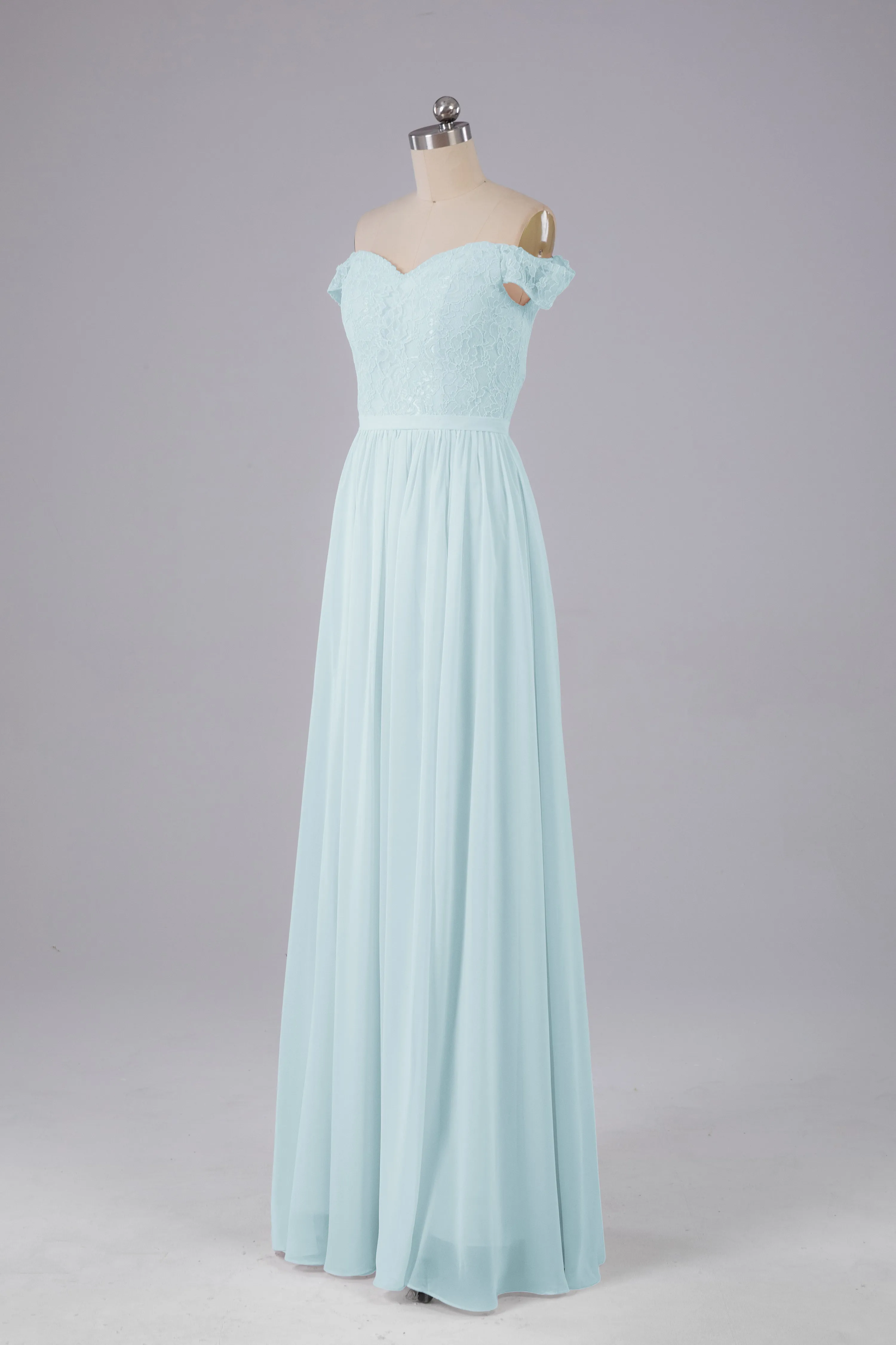 Off The Shoulder Long Bridesmaid Dresses