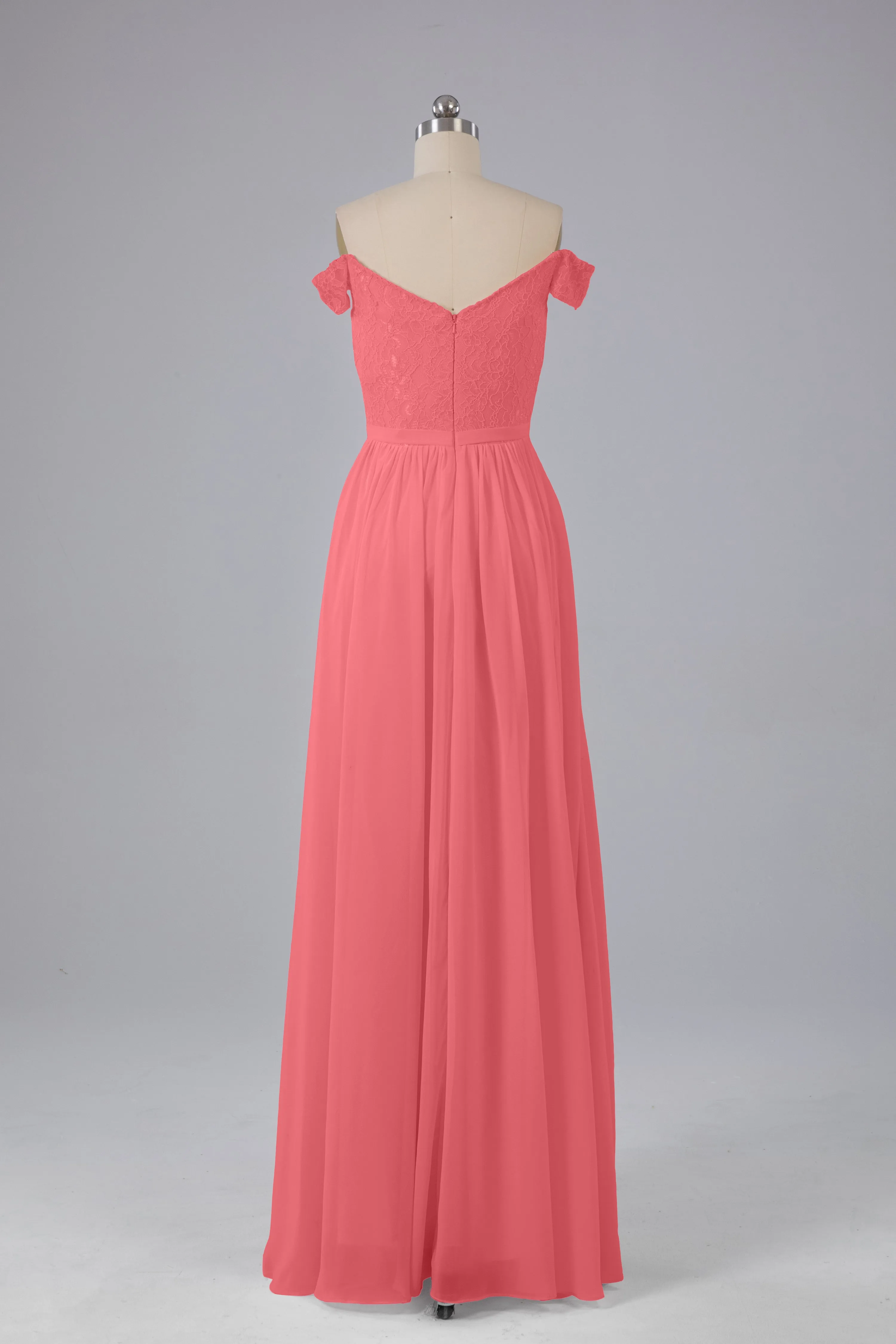Off The Shoulder Long Bridesmaid Dresses