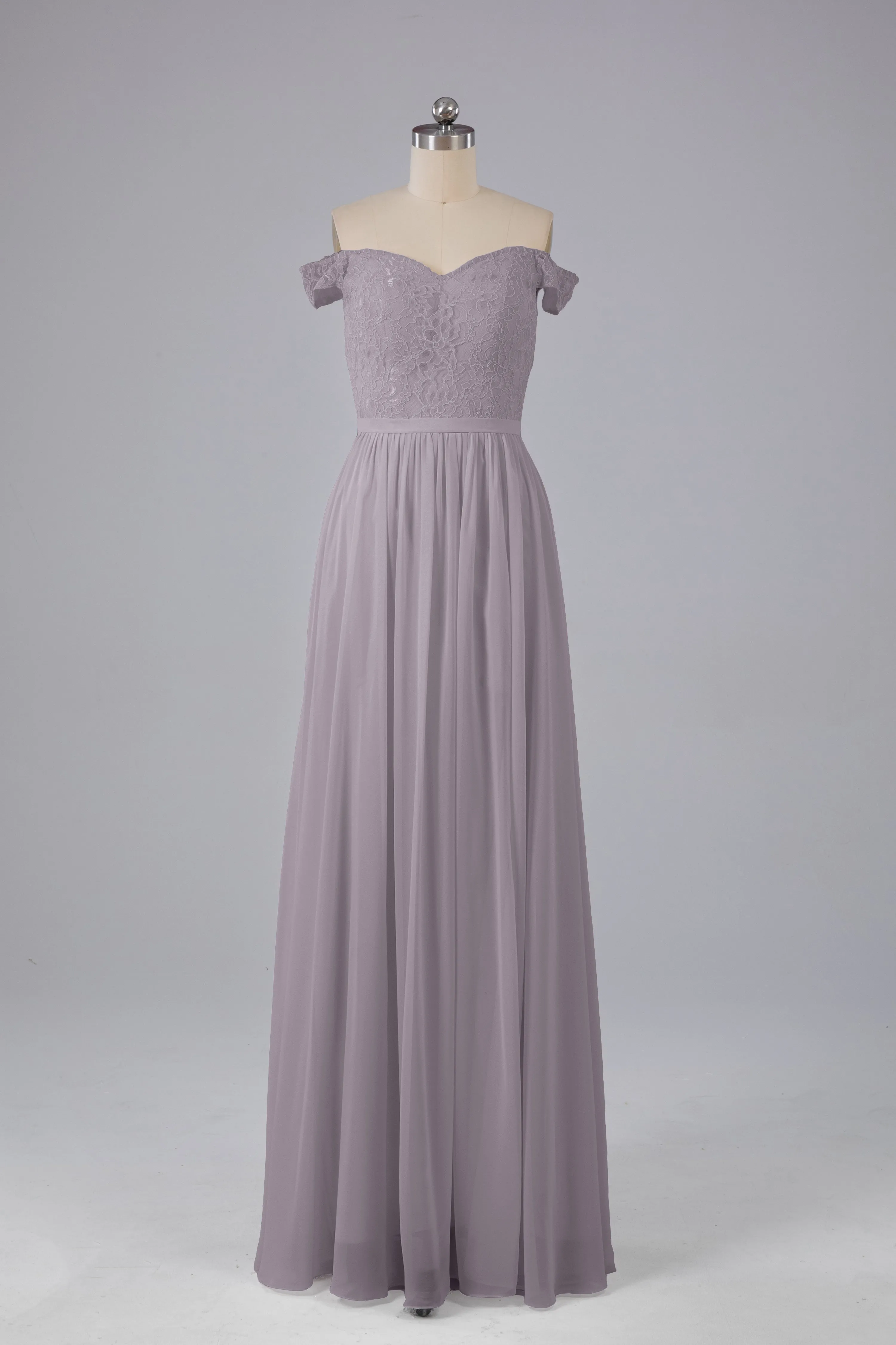 Off The Shoulder Long Bridesmaid Dresses