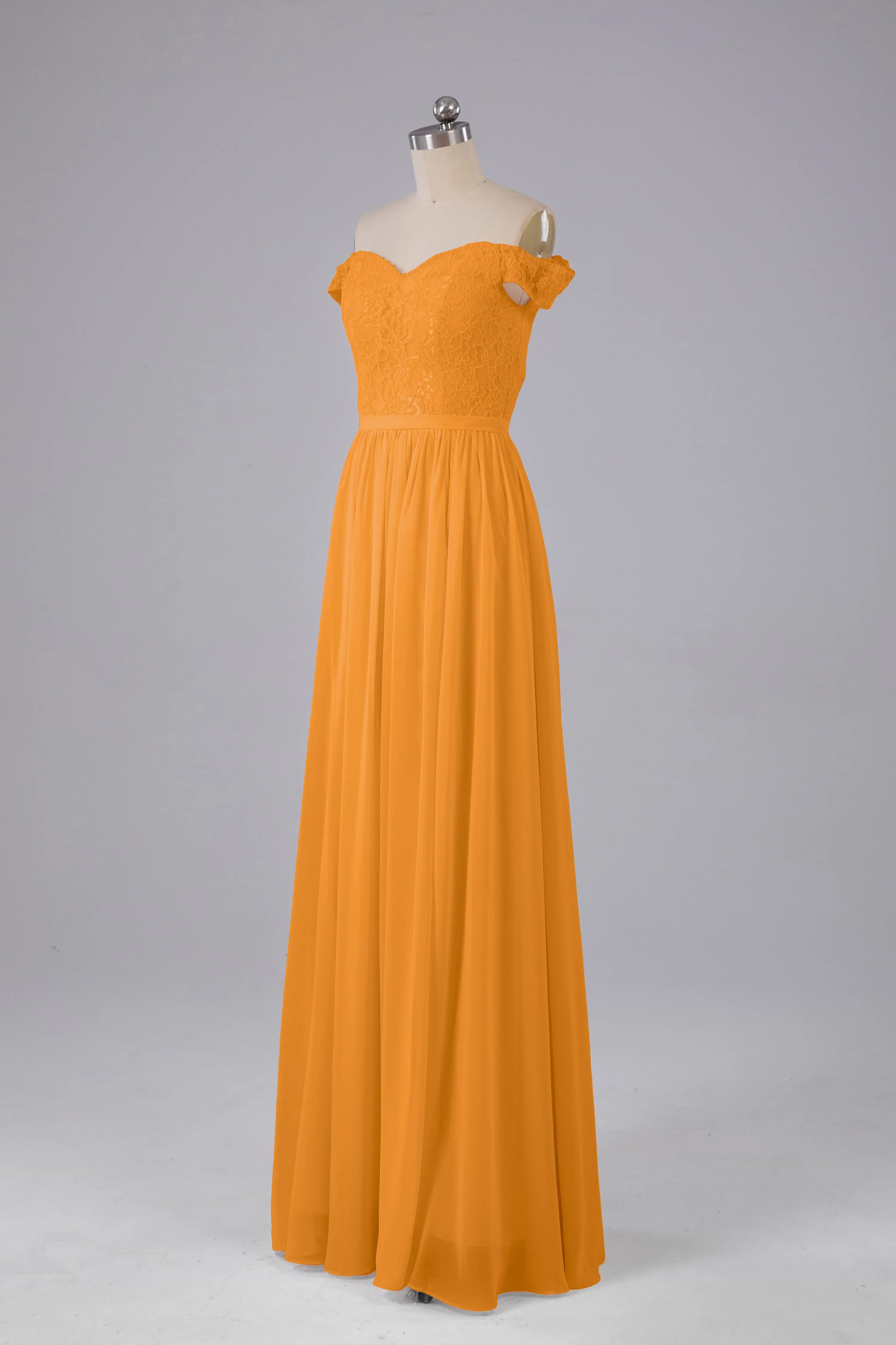 Off The Shoulder Long Bridesmaid Dresses