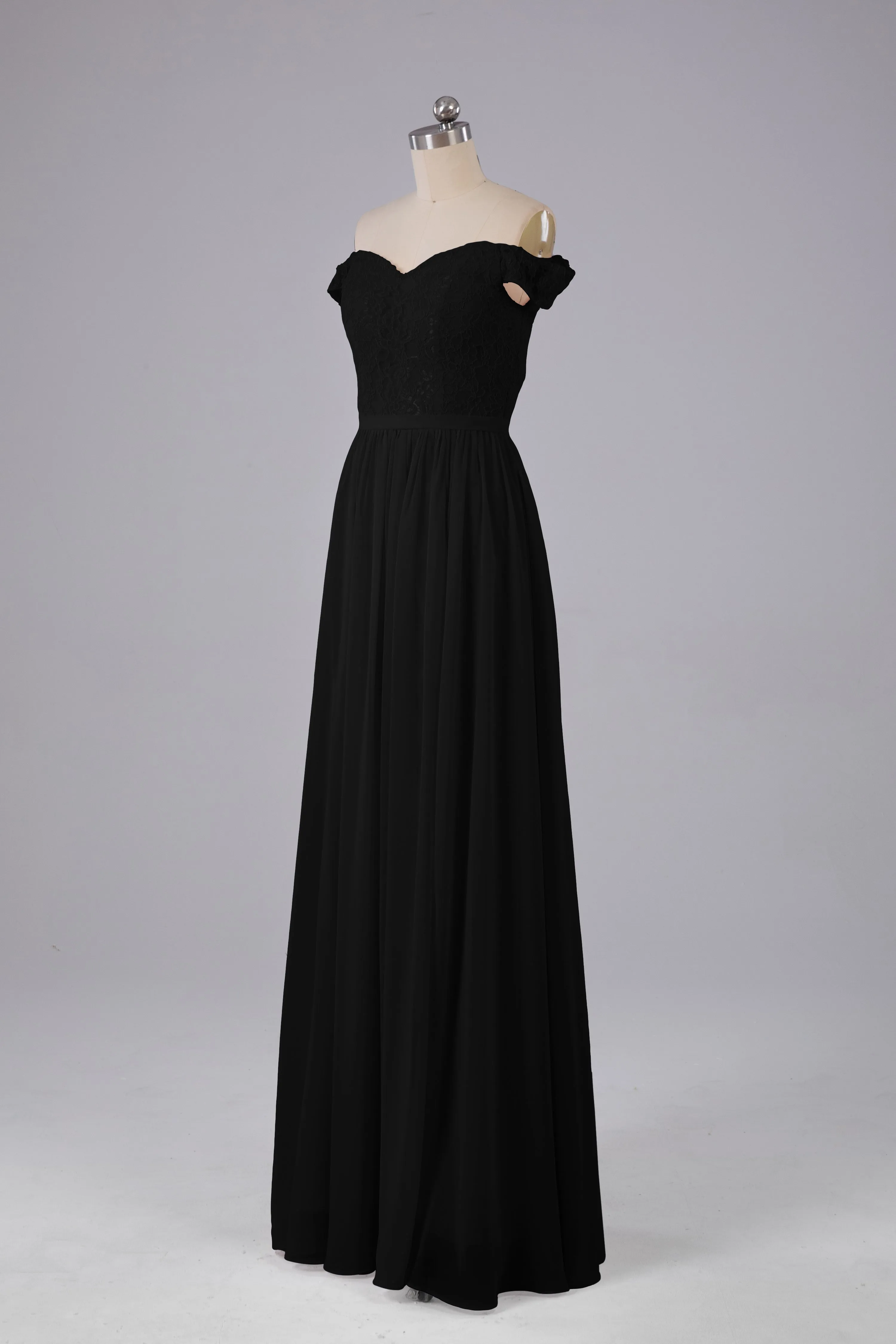 Off The Shoulder Long Bridesmaid Dresses