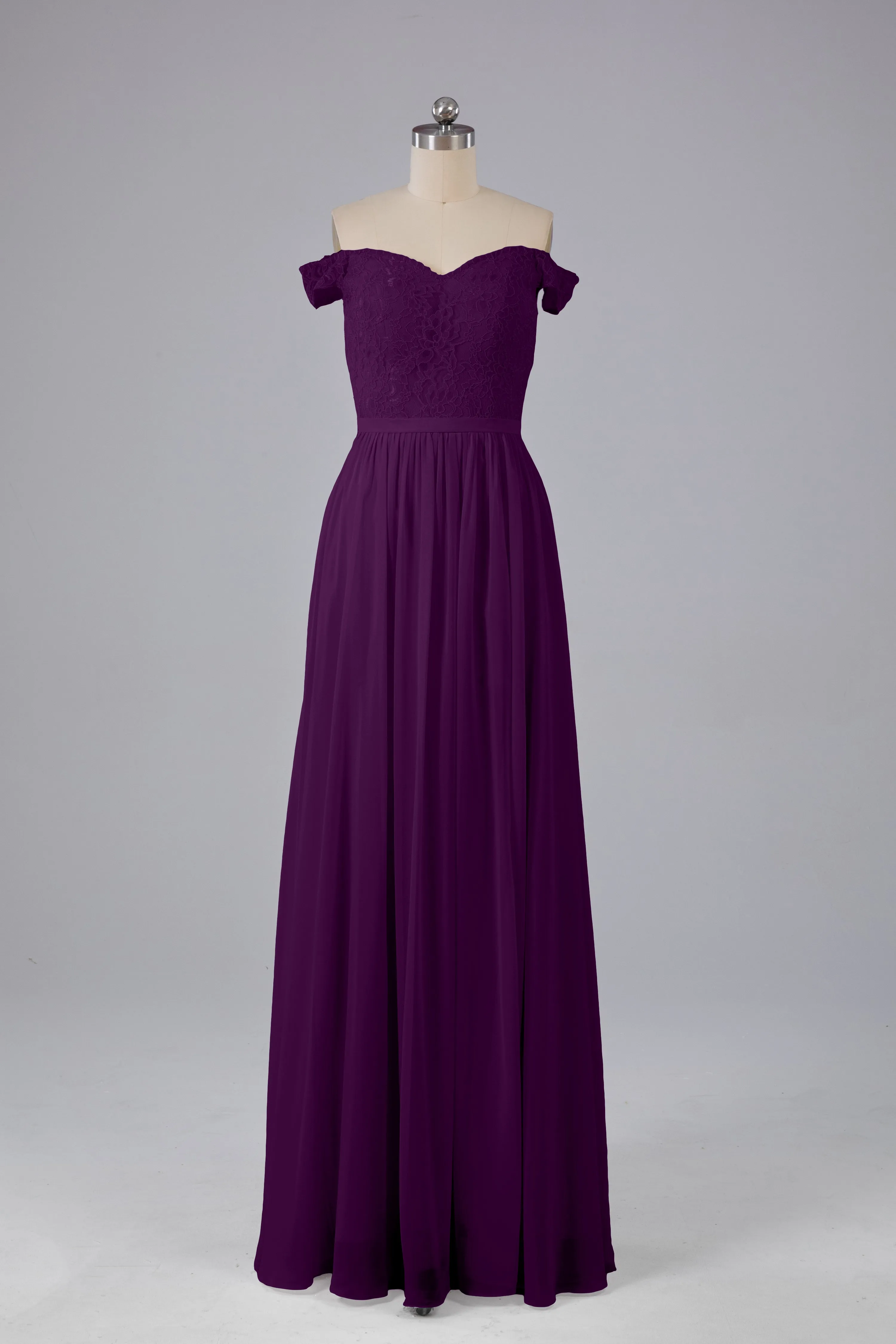 Off The Shoulder Long Bridesmaid Dresses
