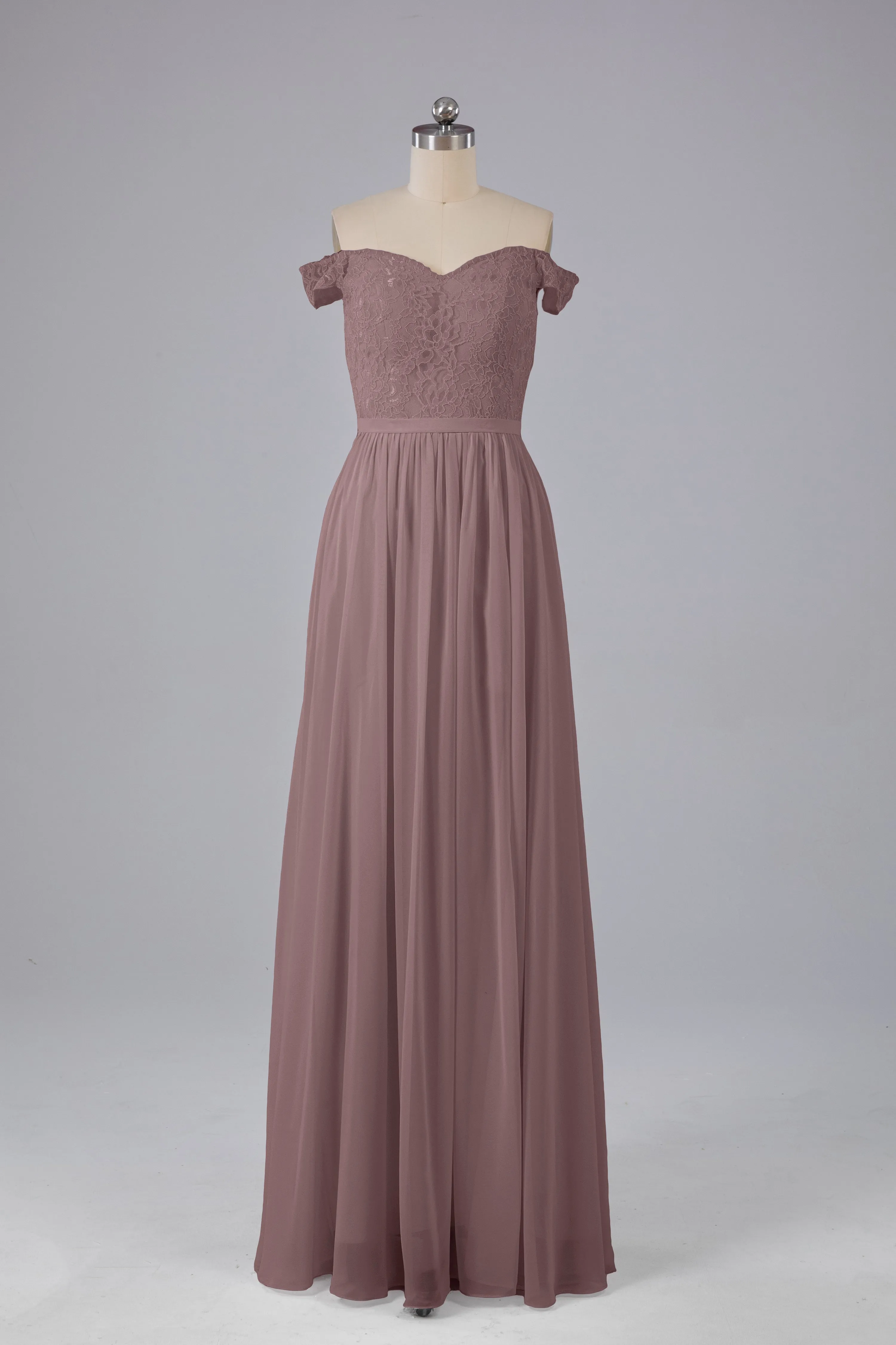 Off The Shoulder Long Bridesmaid Dresses