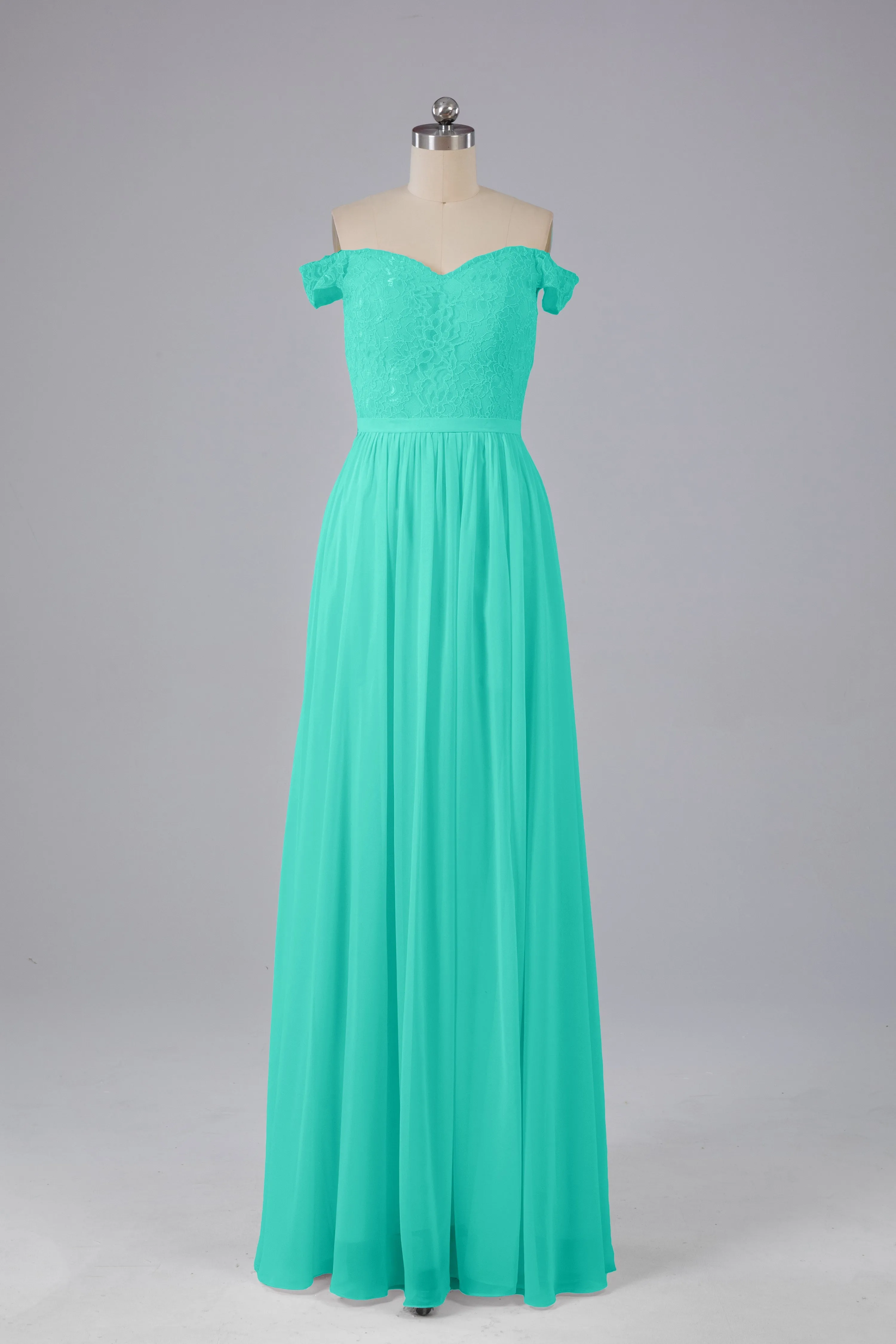 Off The Shoulder Long Bridesmaid Dresses