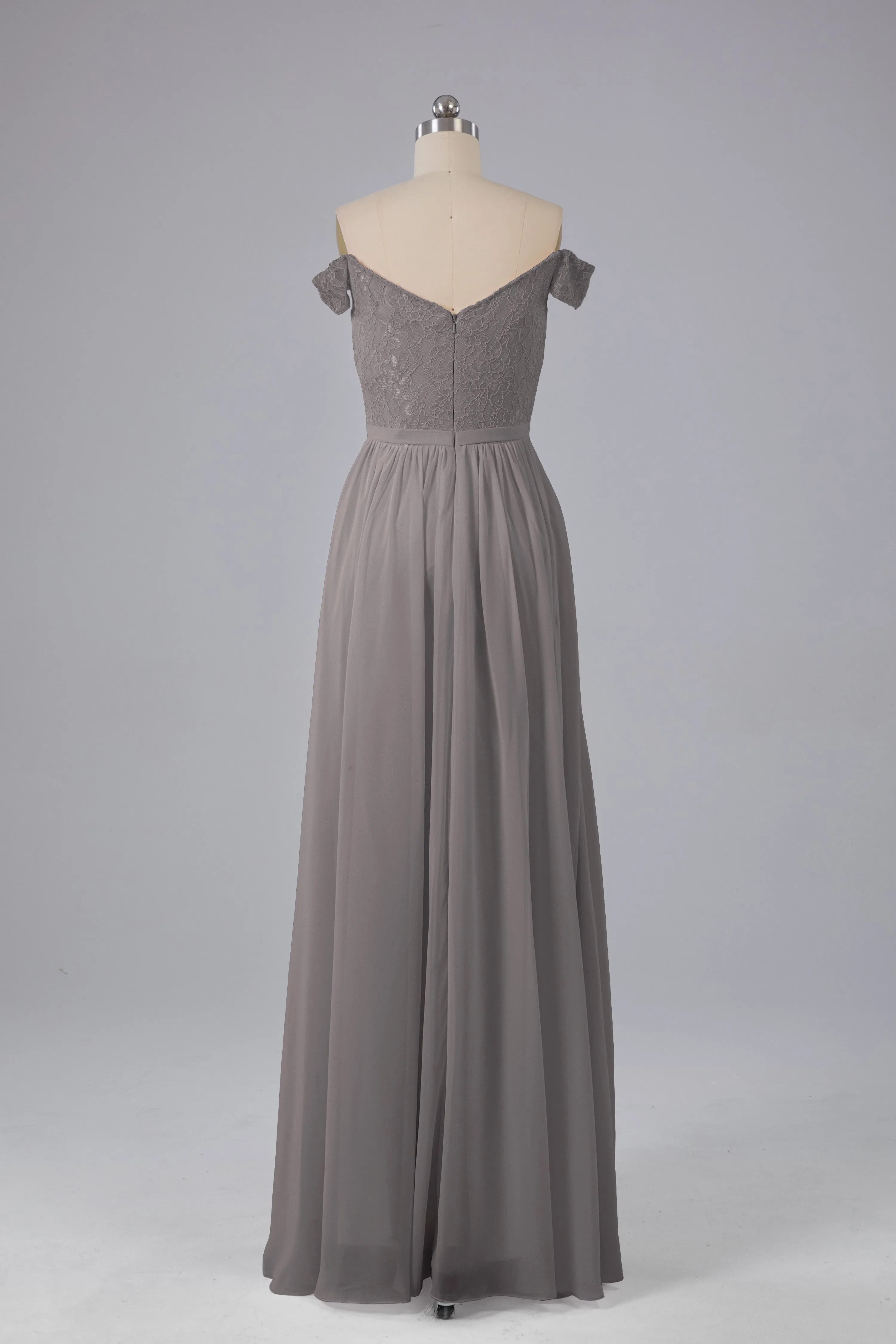 Off The Shoulder Long Bridesmaid Dresses
