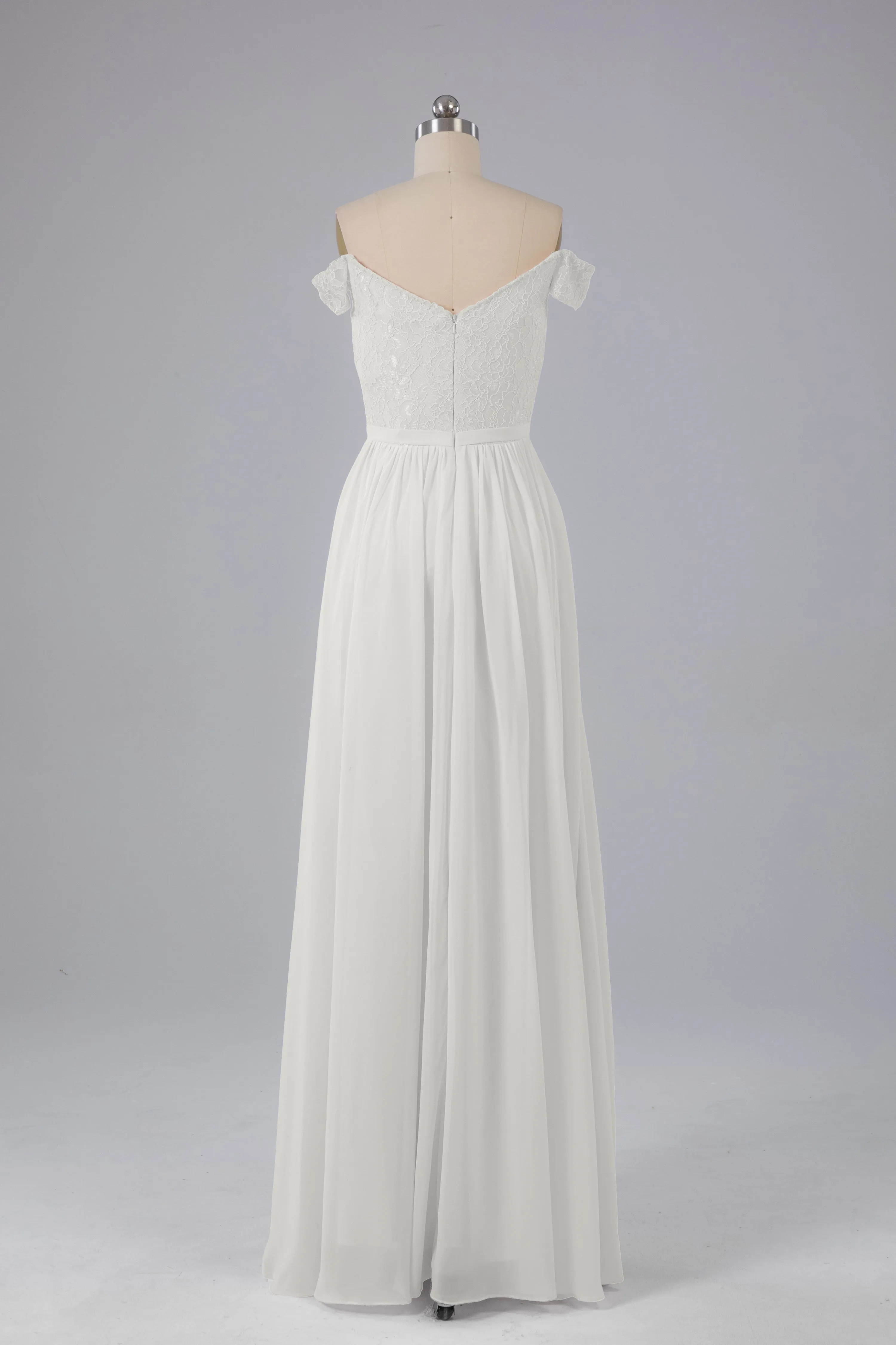 Off The Shoulder Long Bridesmaid Dresses