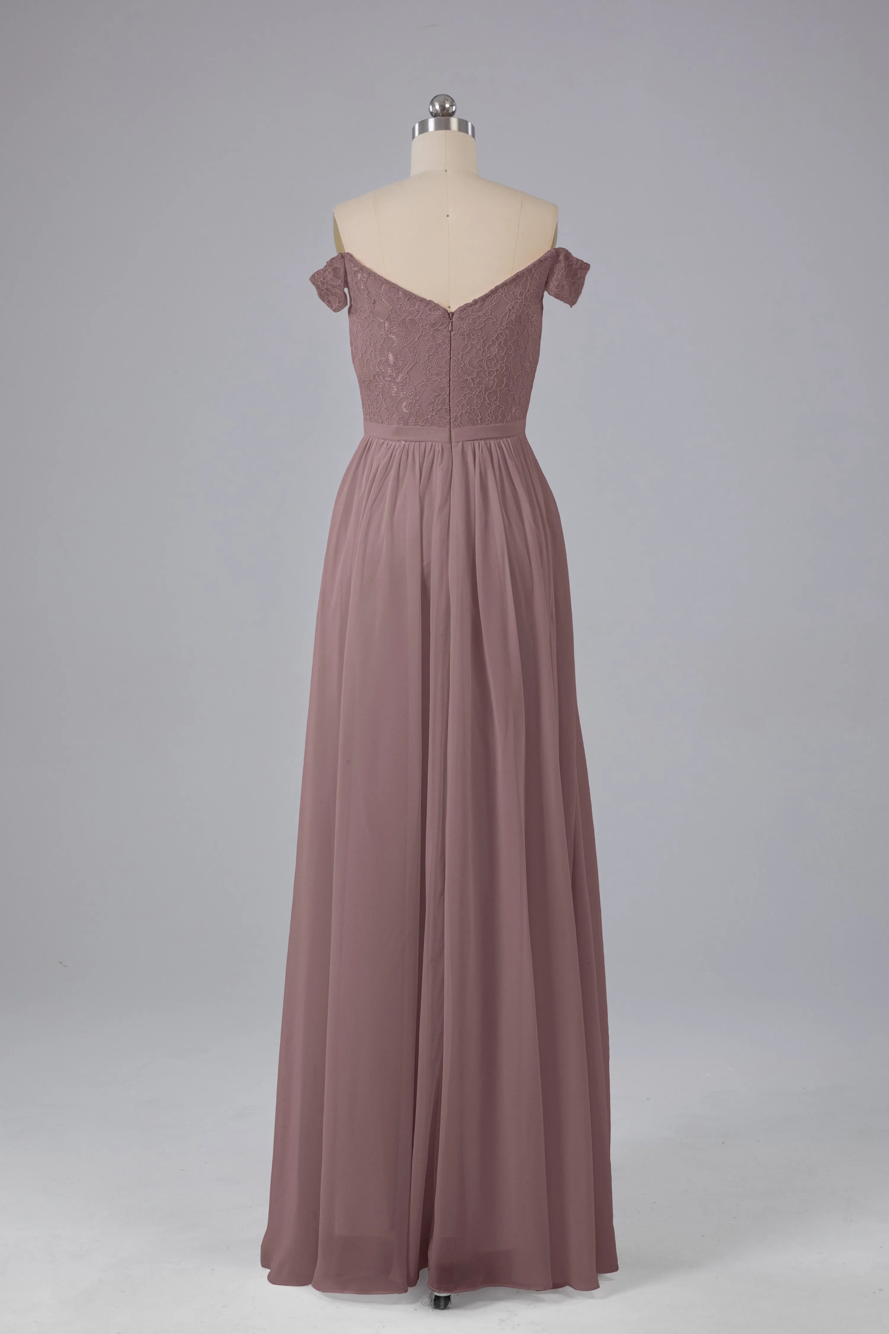Off The Shoulder Long Bridesmaid Dresses