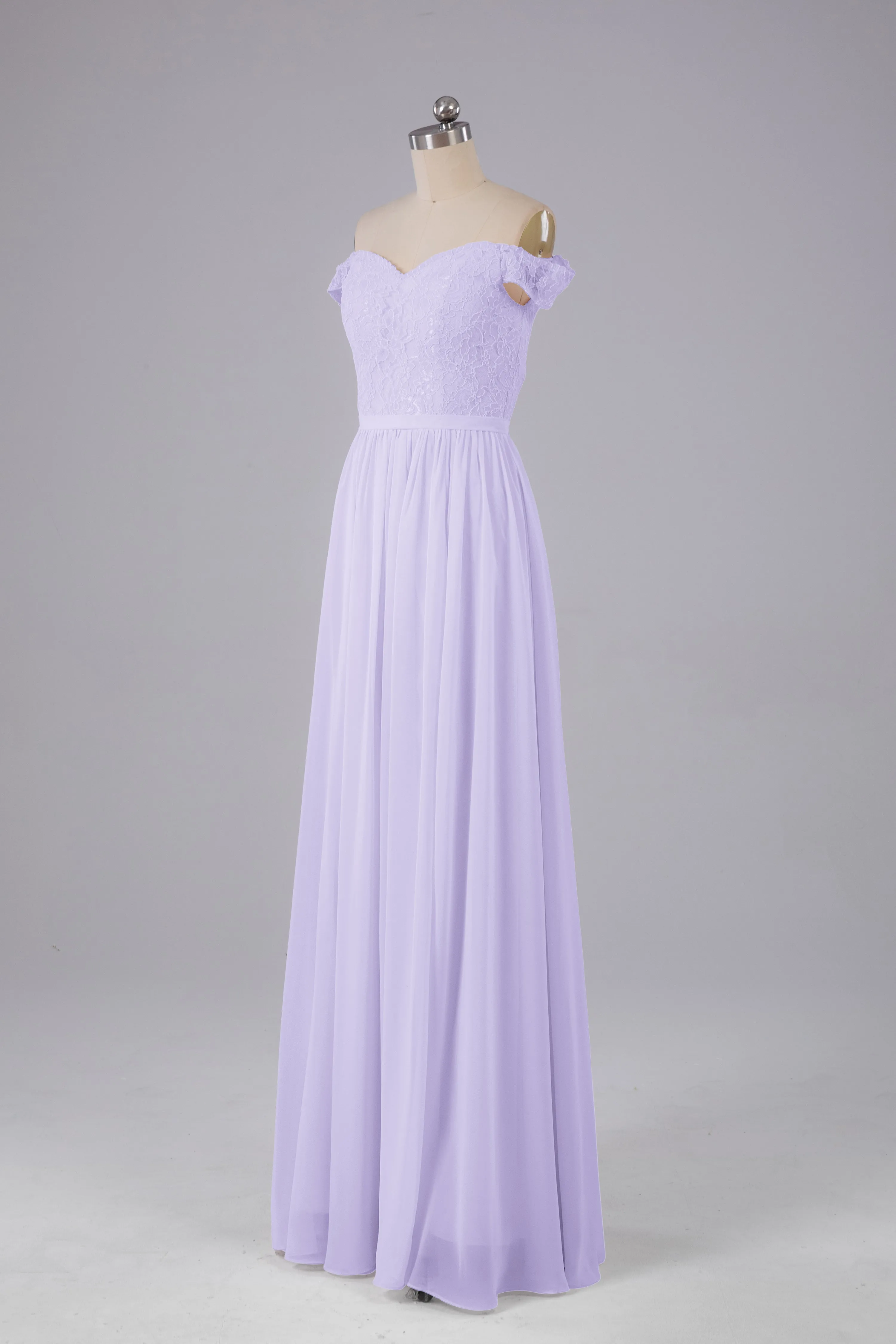 Off The Shoulder Long Bridesmaid Dresses