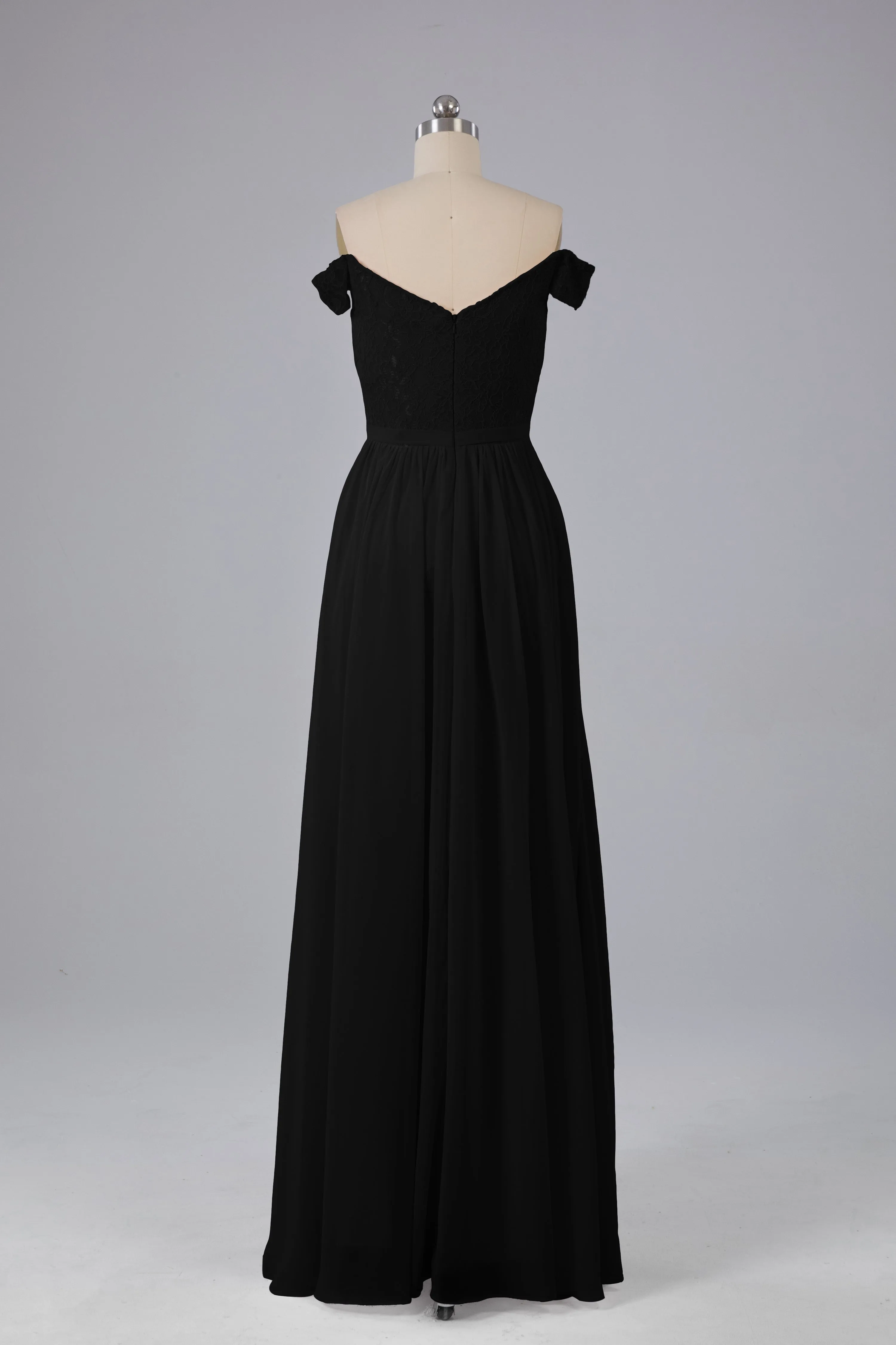 Off The Shoulder Long Bridesmaid Dresses