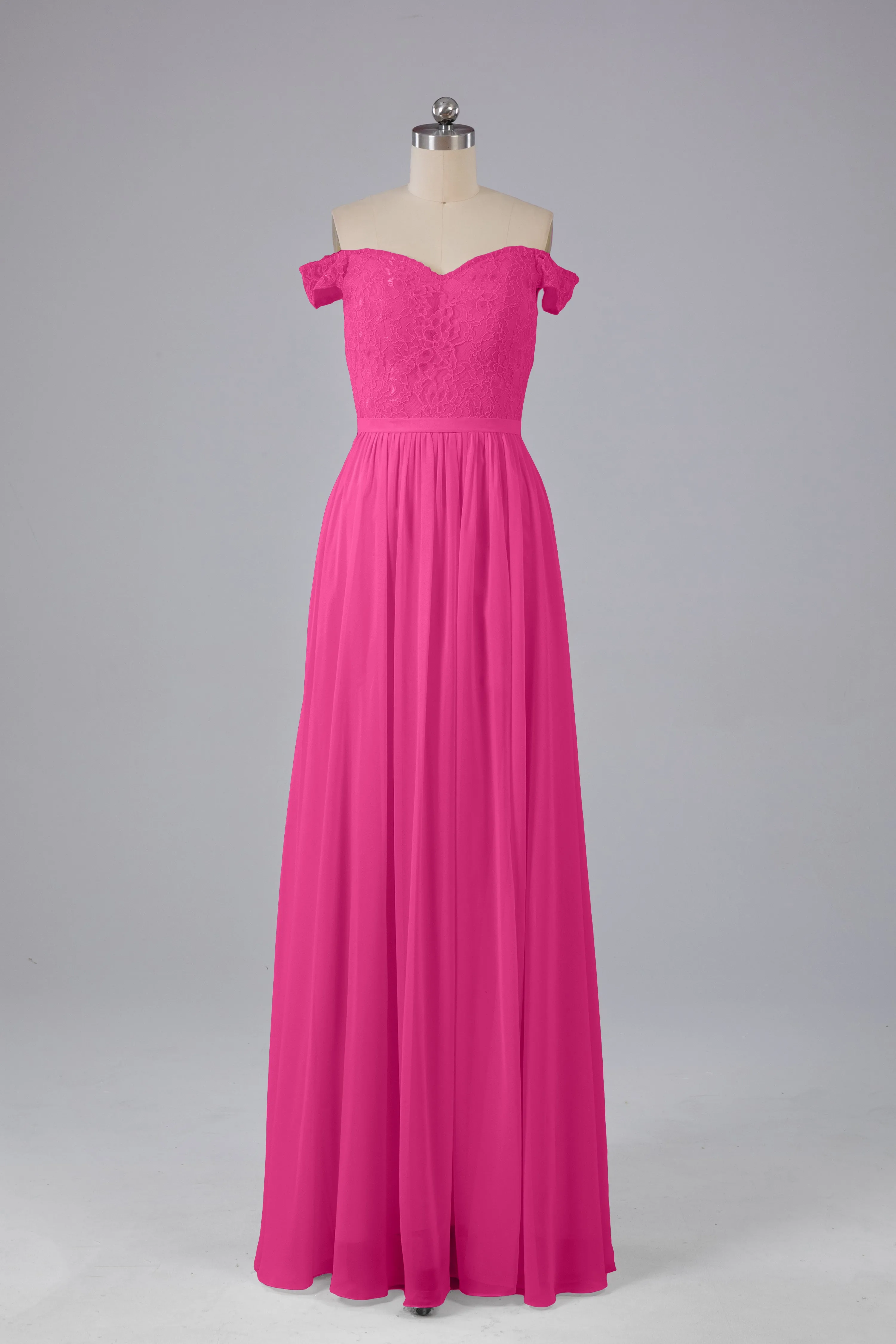 Off The Shoulder Long Bridesmaid Dresses