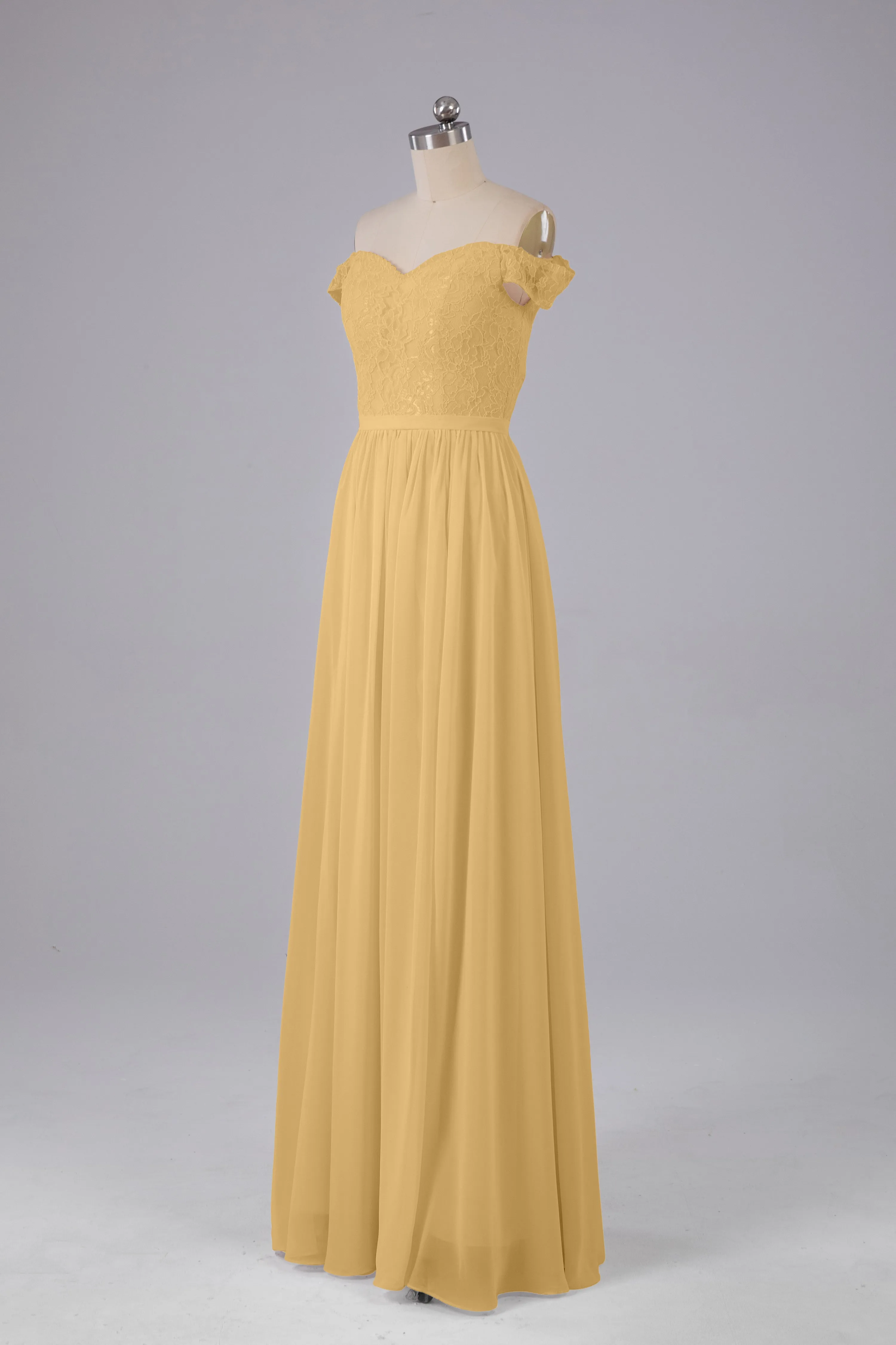 Off The Shoulder Long Bridesmaid Dresses